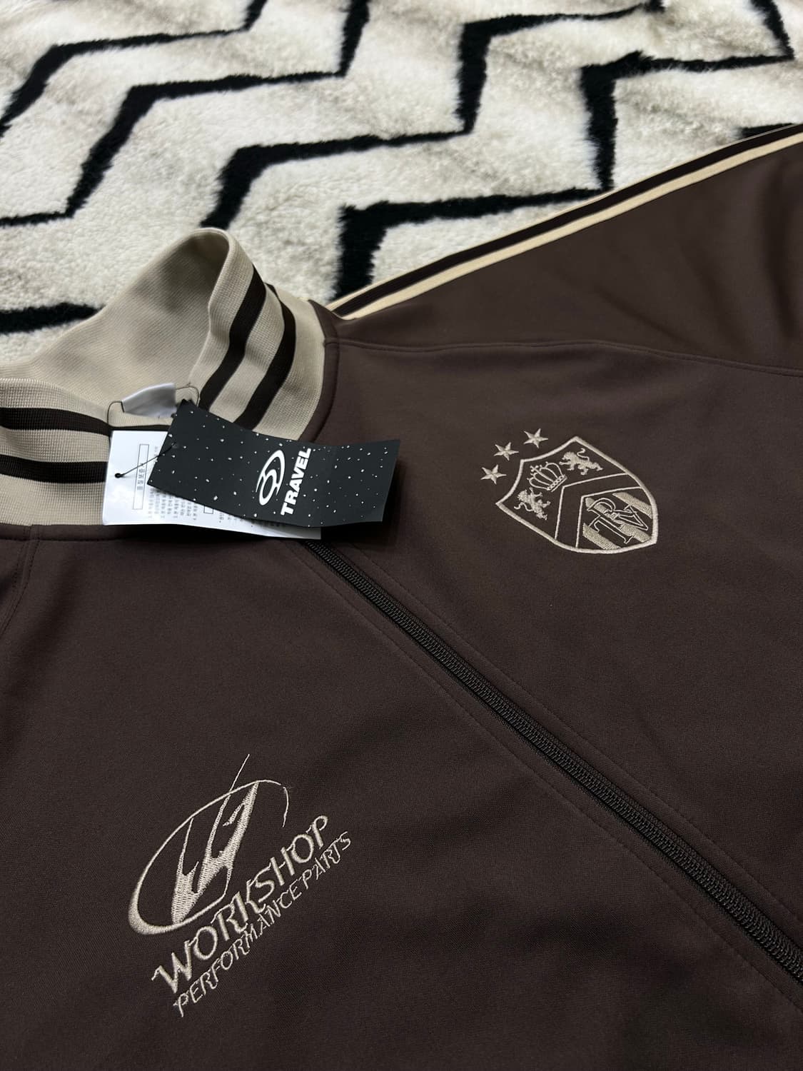 [L]트래블 오버핏 져지/브라운 상품이미지1