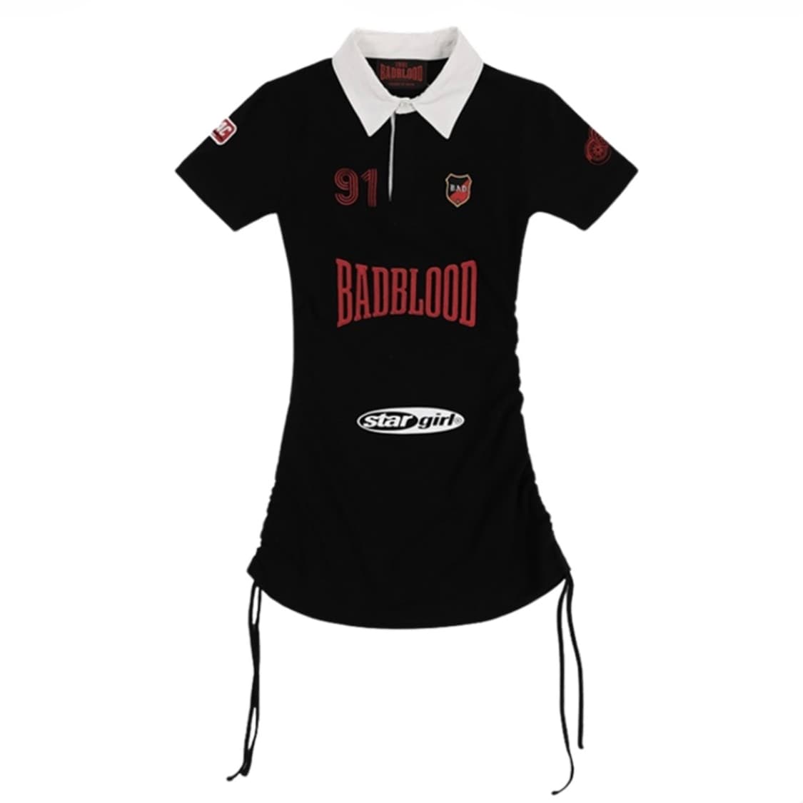 배드 블러드 미스틱 캡슐 폴로 미니 드레스 블랙 상품이미지1