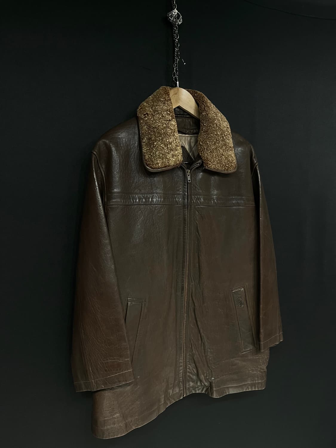 90's 입생로랑 양가죽 자켓 상품이미지3