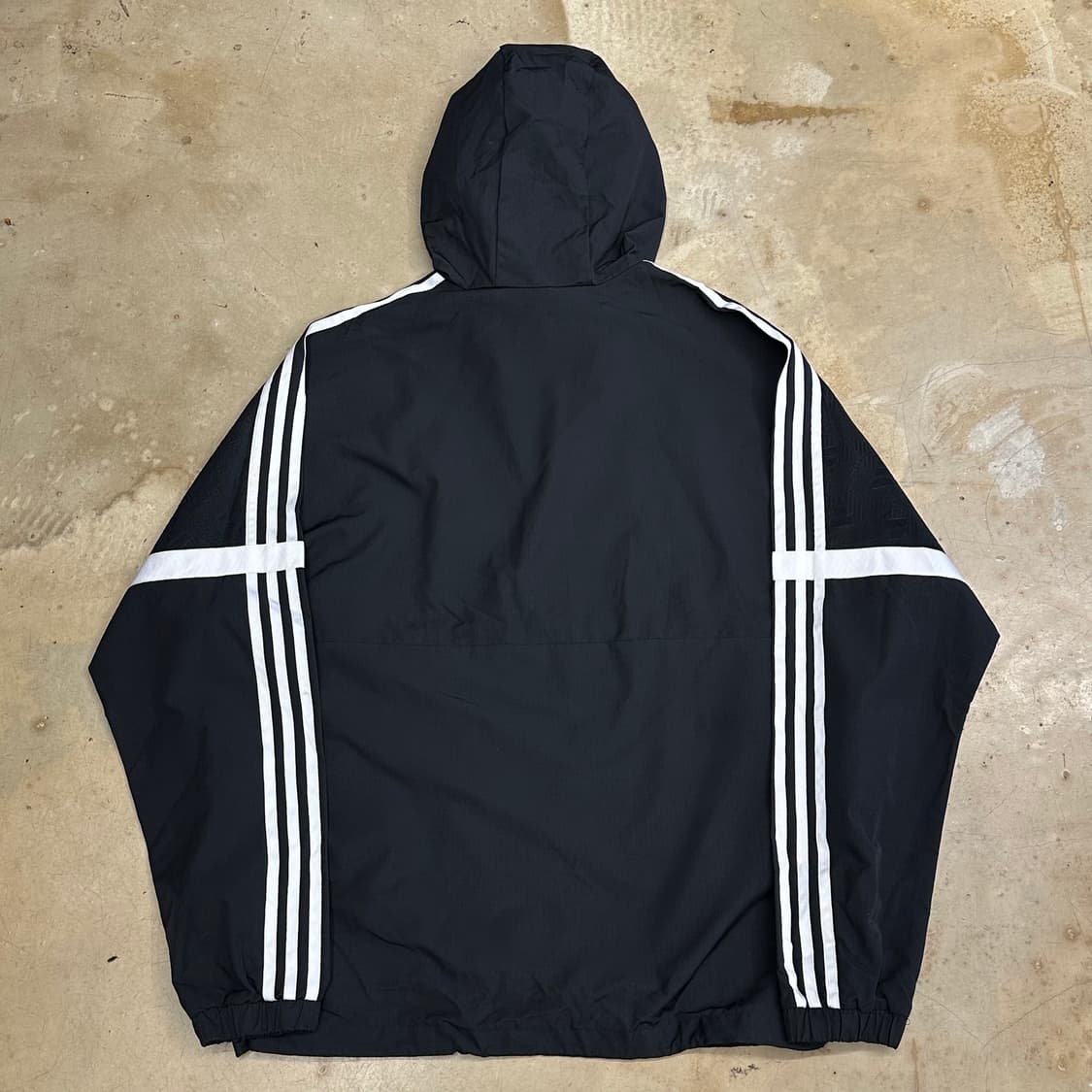 2XL 아디다스 블랙 아노락 후드 바람막이 상품이미지3