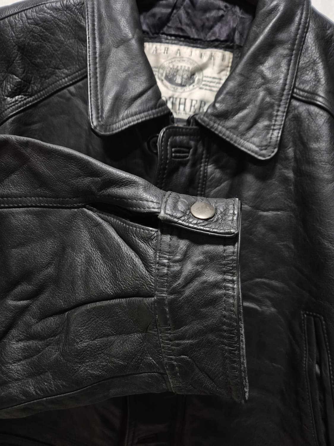 (세일)JPN빈티지. 소가죽 카코트 블랙 상품이미지7