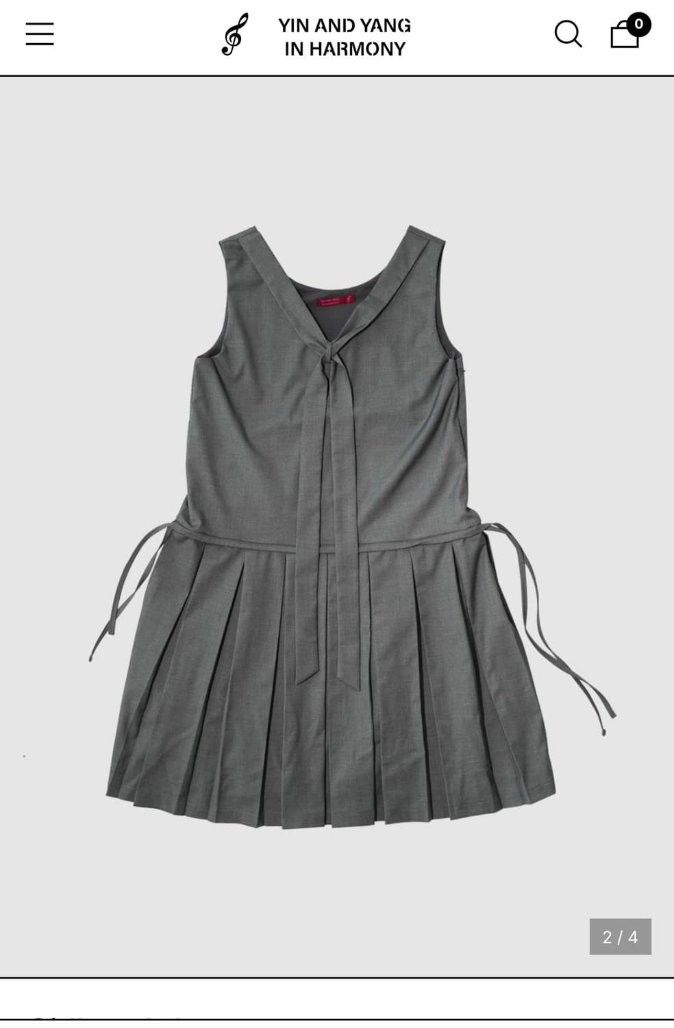 인앤양인하모니 원피스 걸후드 드레스 Girlhood dress, grey 상품이미지1