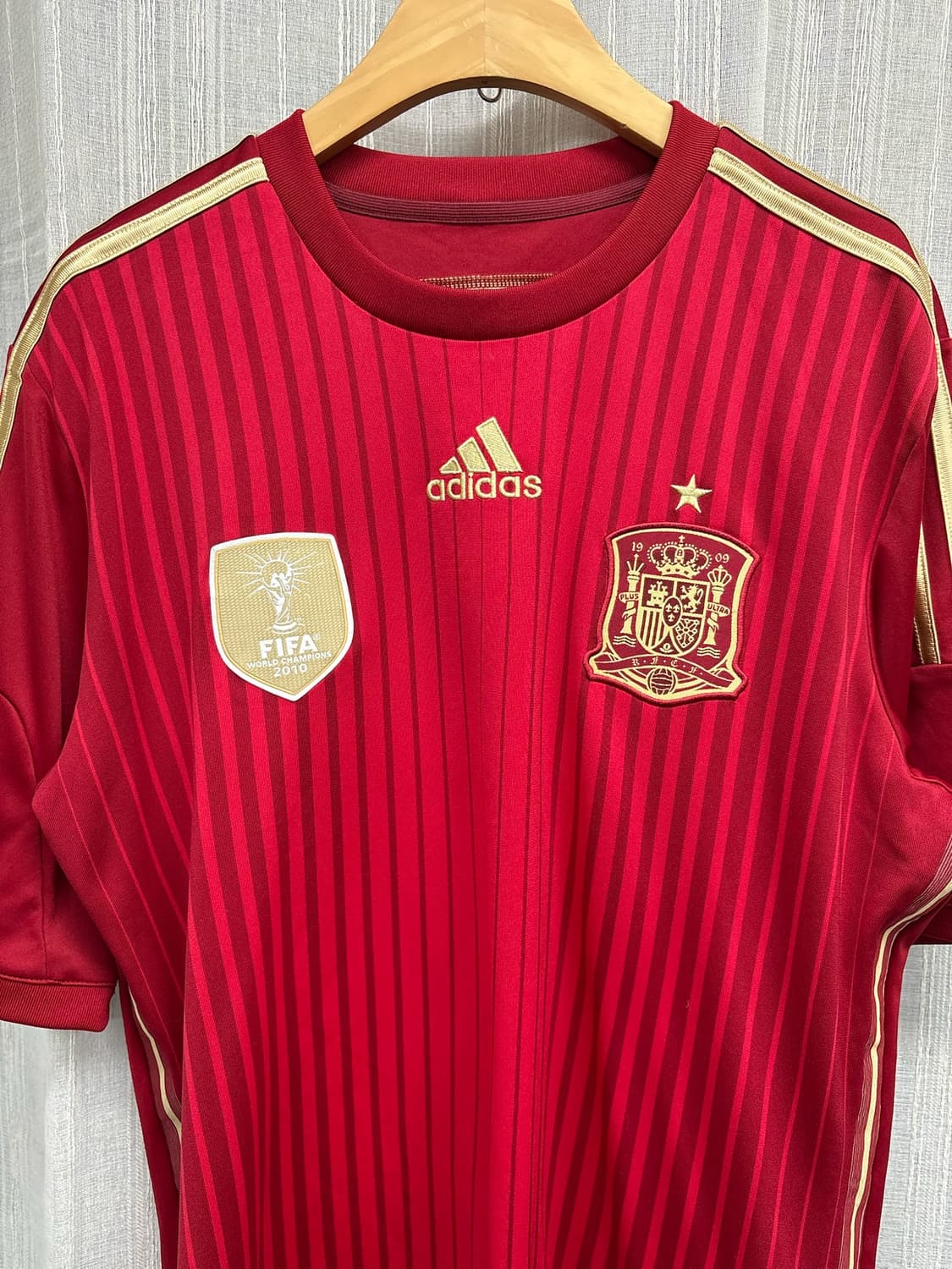 아디다스 2014 스페인 국가대표 국대 홈 유니폼 반팔 져지 상품이미지4