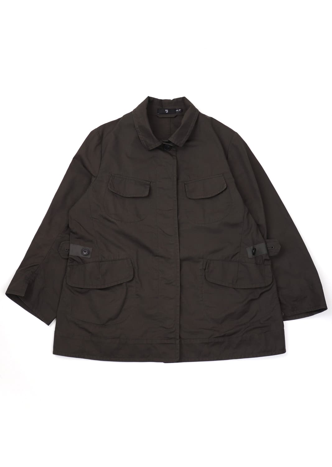 Uniqlo+J 코튼 린넨 사파리 자켓 올리브카키 상품이미지1