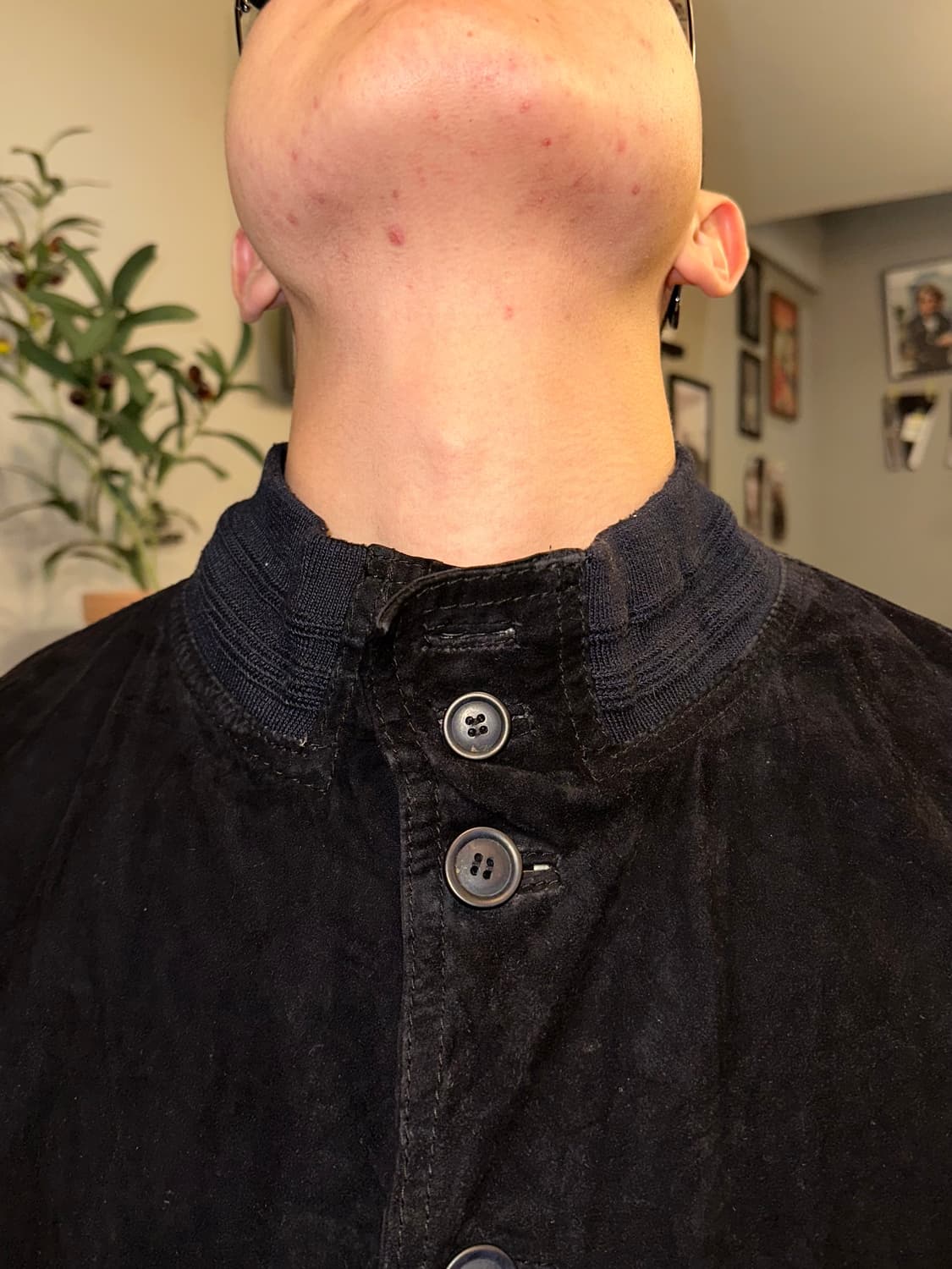 Old Euro genuine leather suede jacket 상품이미지4