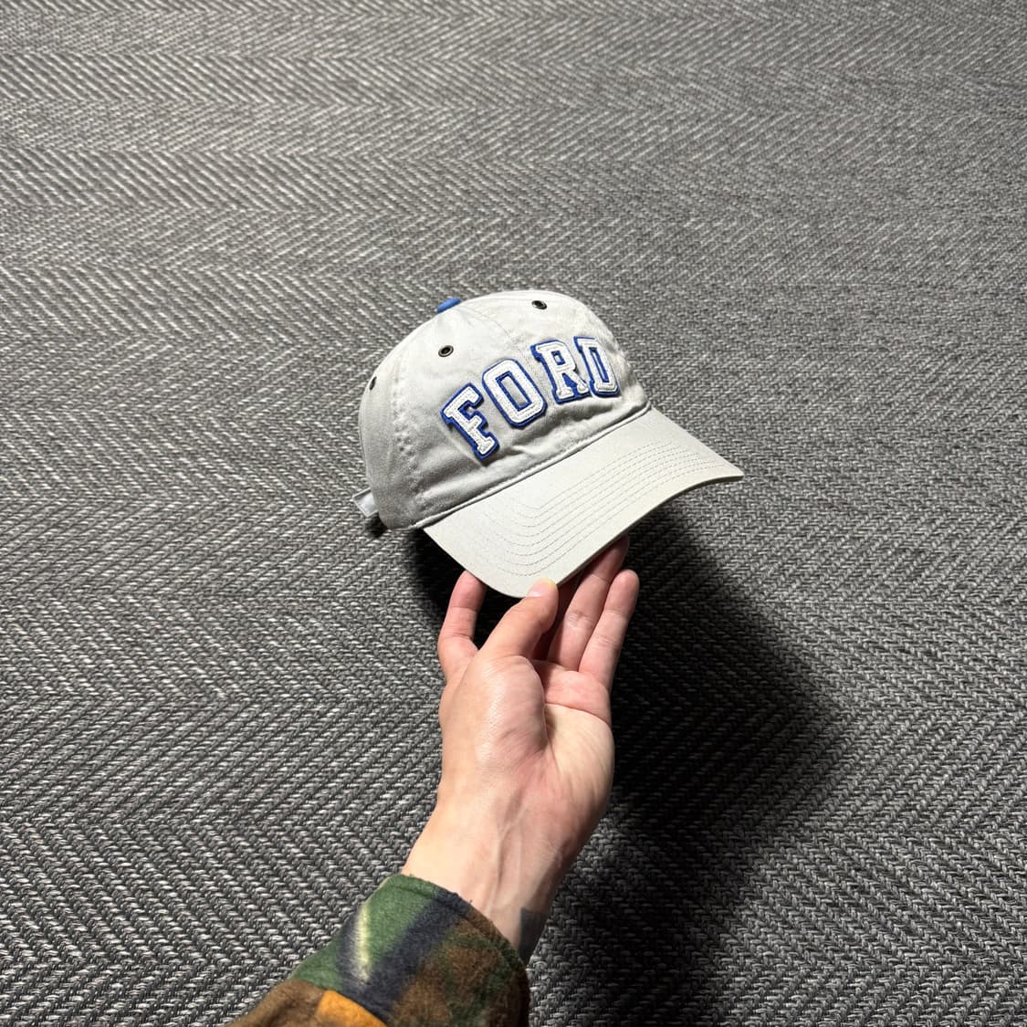 선인 모터스 Ford 포드 스펠아웃 자수 볼캡 모자 OS 상품이미지1