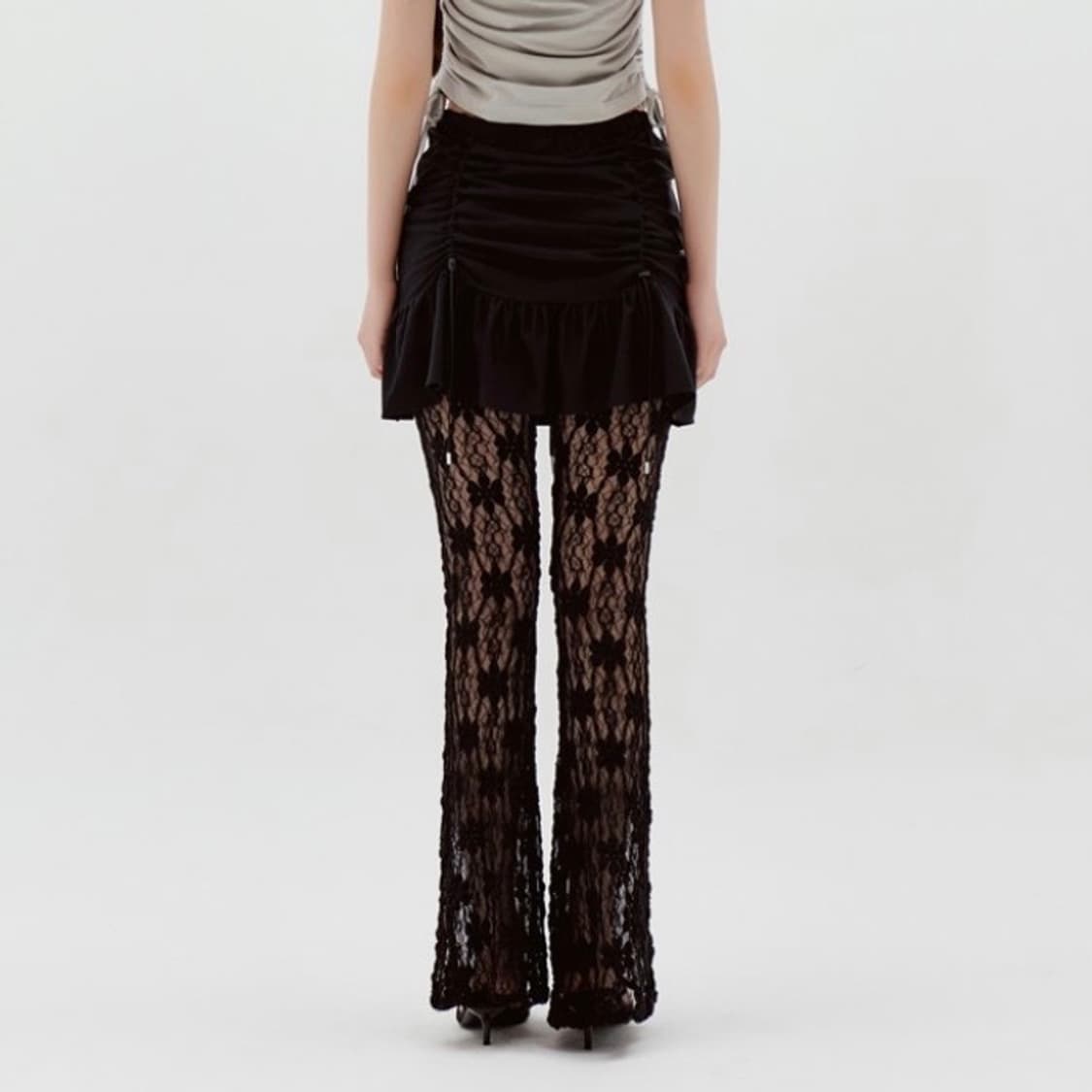 라라폭스 레이스 스커트 팬츠 LACE SKIRT PANTS BLACK 상품이미지6