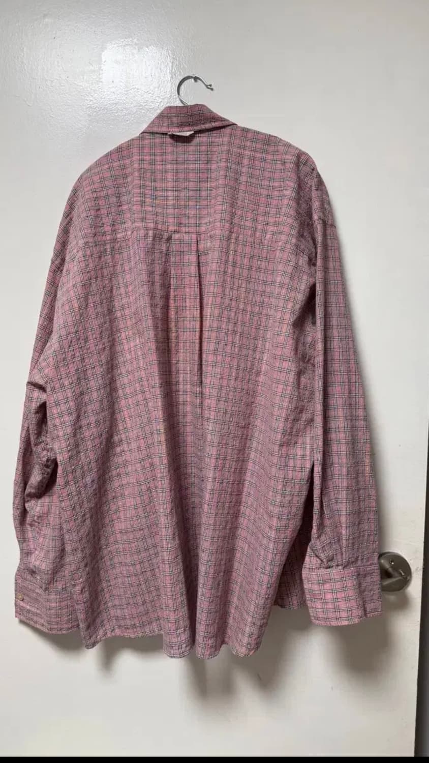 아워레가시 보로우드 BD 셔츠 핑크 킴블 체크 50 상품이미지3