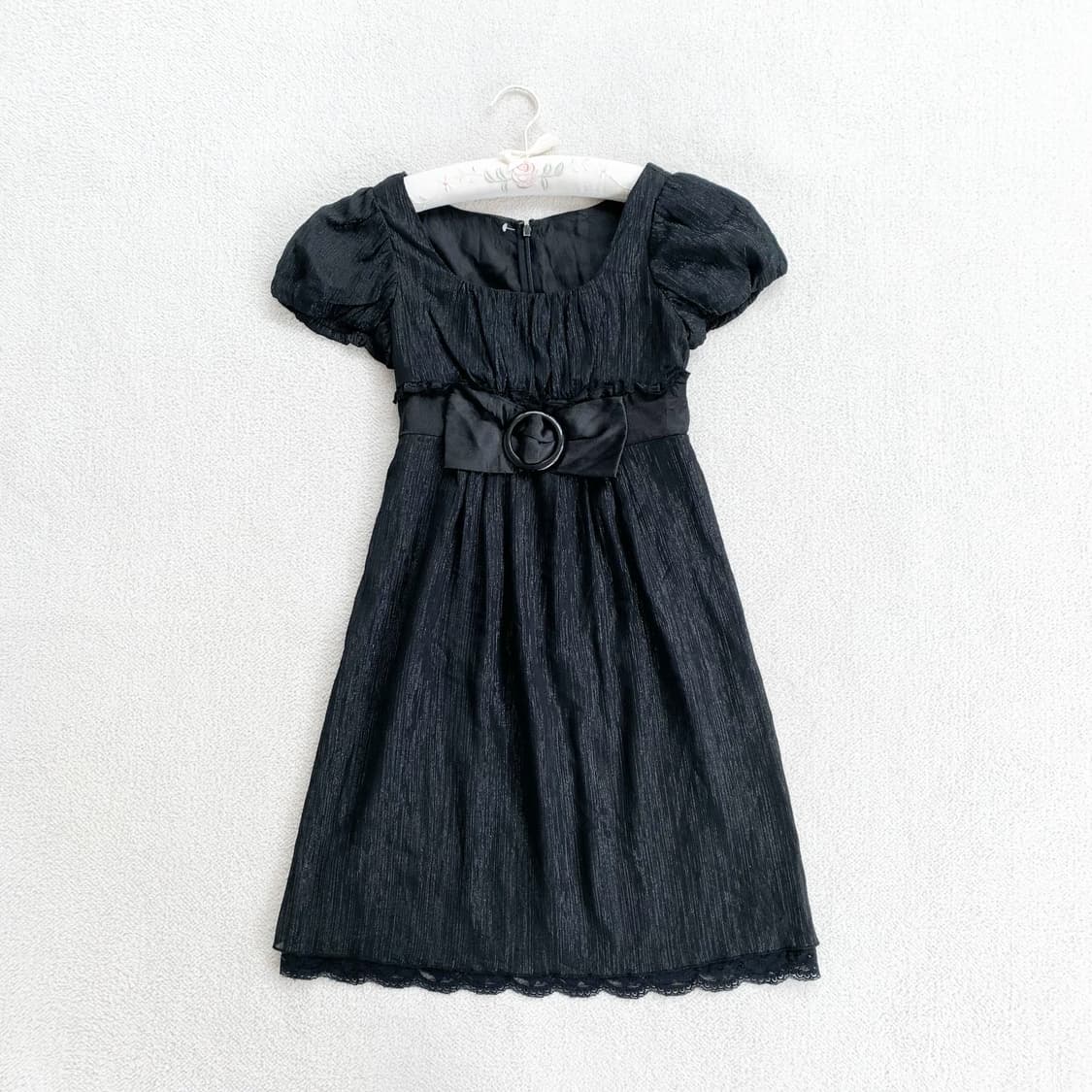 히메갸루 ♥ 블랙 공주풍 글리터 원피스 상품이미지1