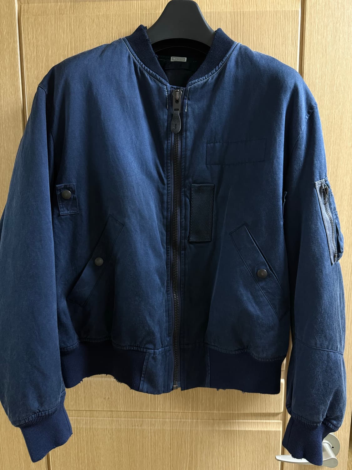 [2]25aw 아프레쎄 빈티지 실크 플라이트 자켓 상품이미지1