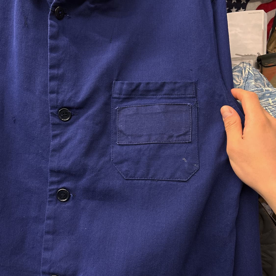 60~70s ADDA 하이넥 카라 프렌치 워크자켓 밴딩시보리 N710 상품이미지5