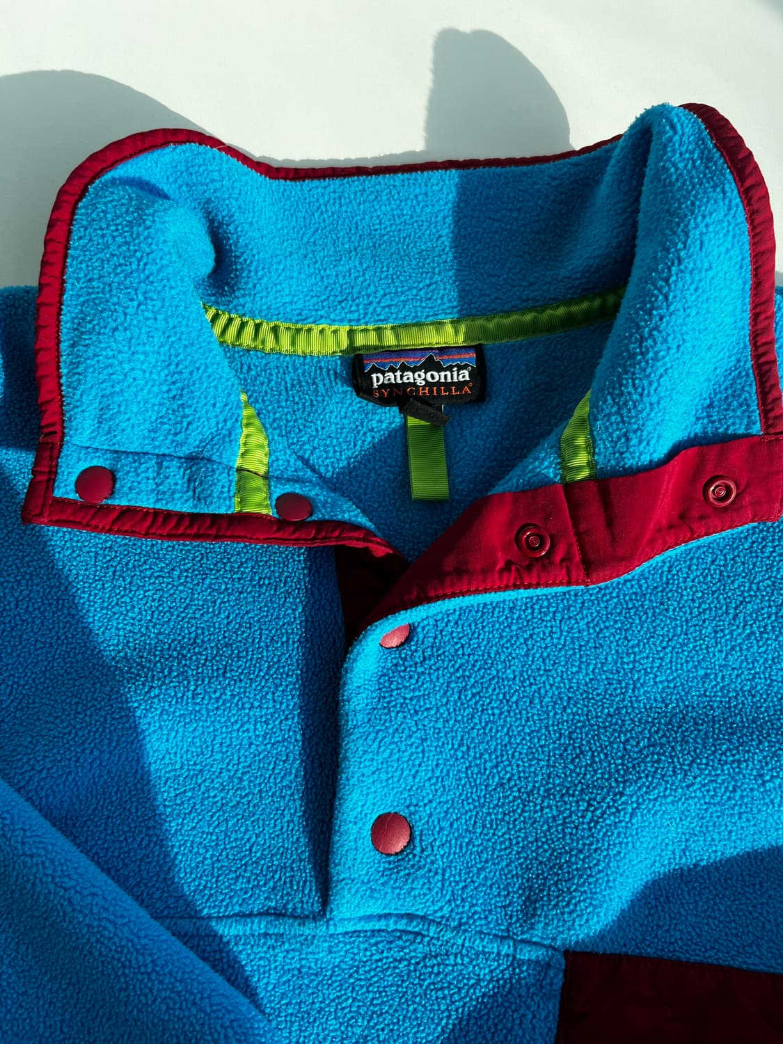 빈티지 파타고니아 신칠라 플리스 블루/레드 맨M 상품이미지7