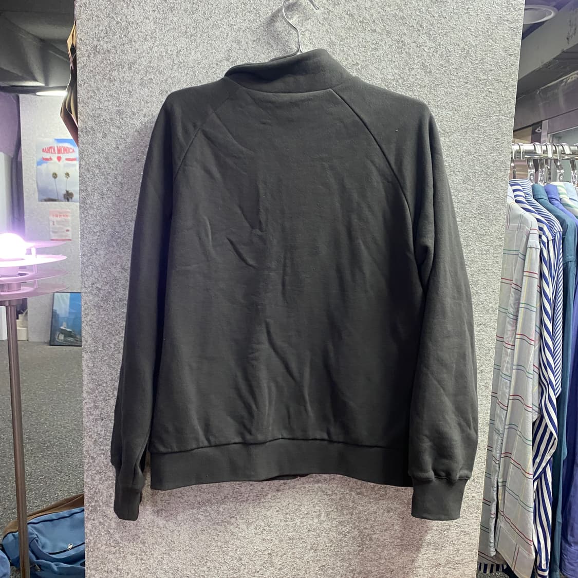 나이스 고스트 클럽 레터링 그레이 집업 B4624 상품이미지4