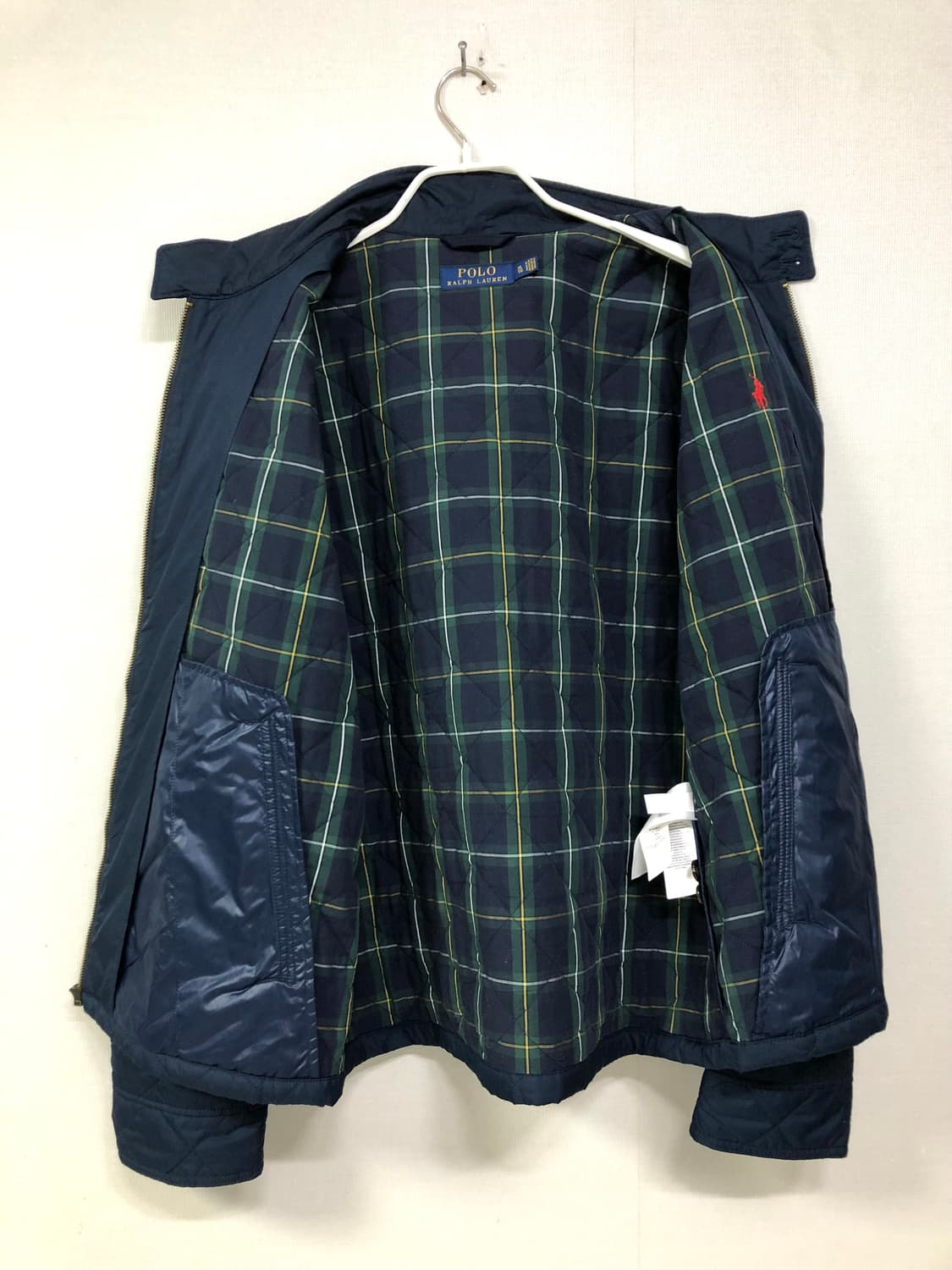 폴로 랄플로렌 남성 퀼팅 누빔 바라쿠타 헤링턴 자켓 _ 네이비 XL 상품이미지7