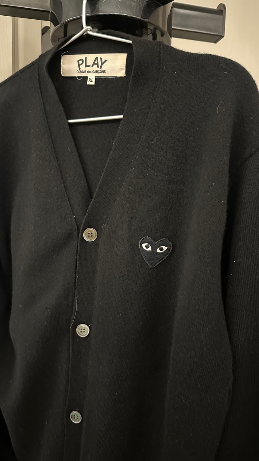 (XL/남성)꼼데 블랙와펜 가디건 상품이미지3