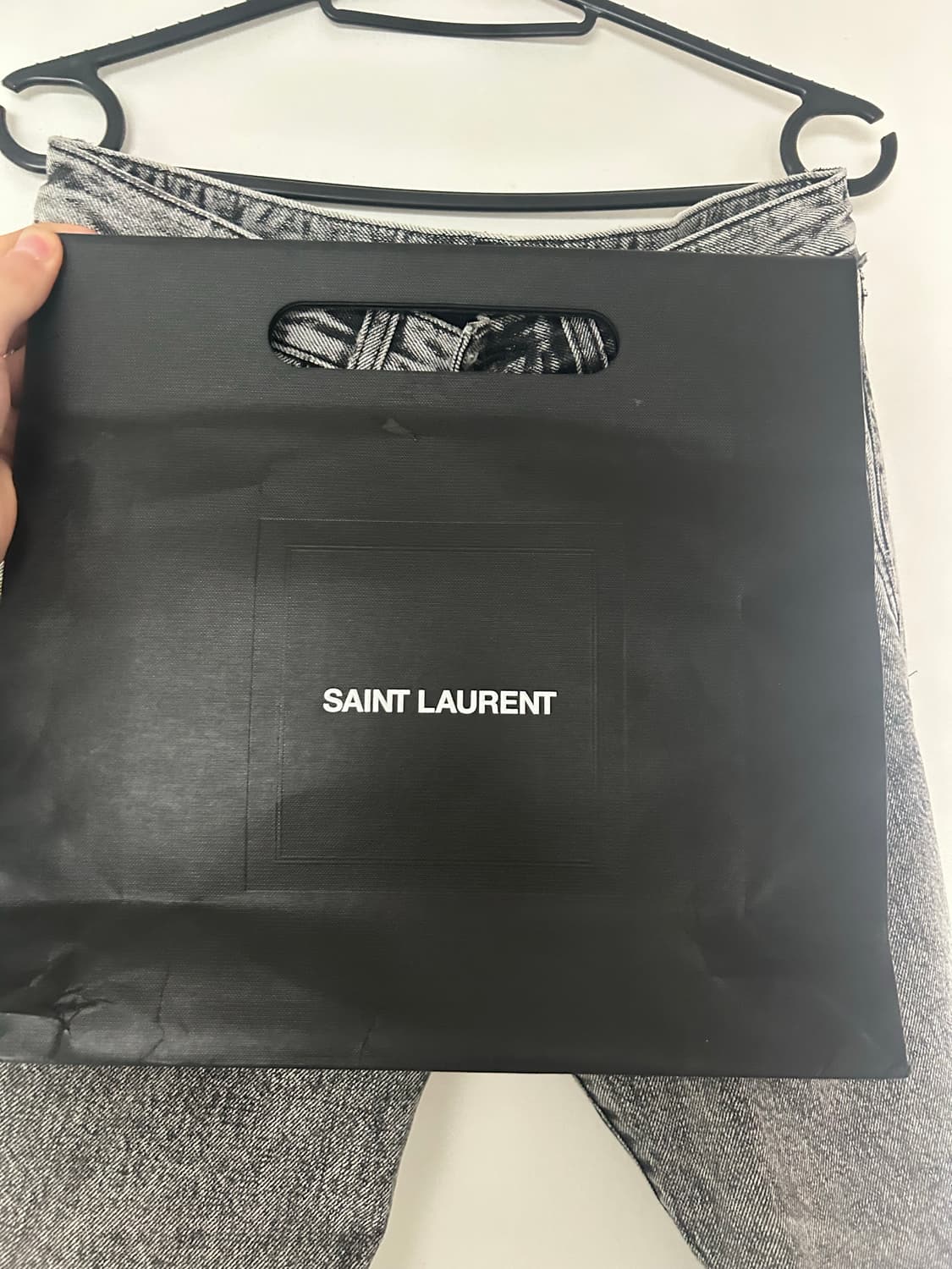 생로랑 그레이 스노우 워시 데님 (28) 상품이미지6