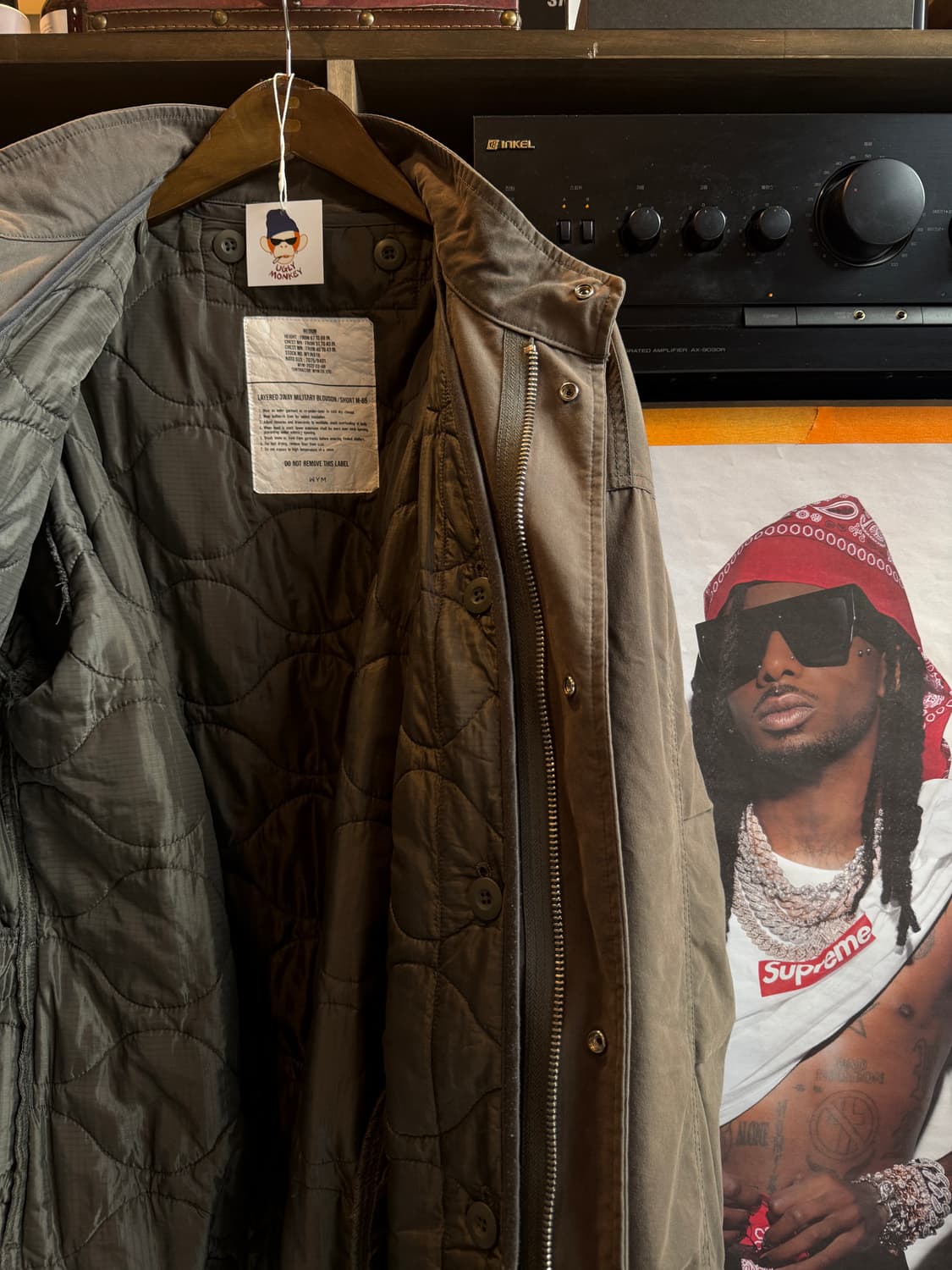 WYM LIDNM 숏 m-65 자켓 M(XL) 상품이미지4