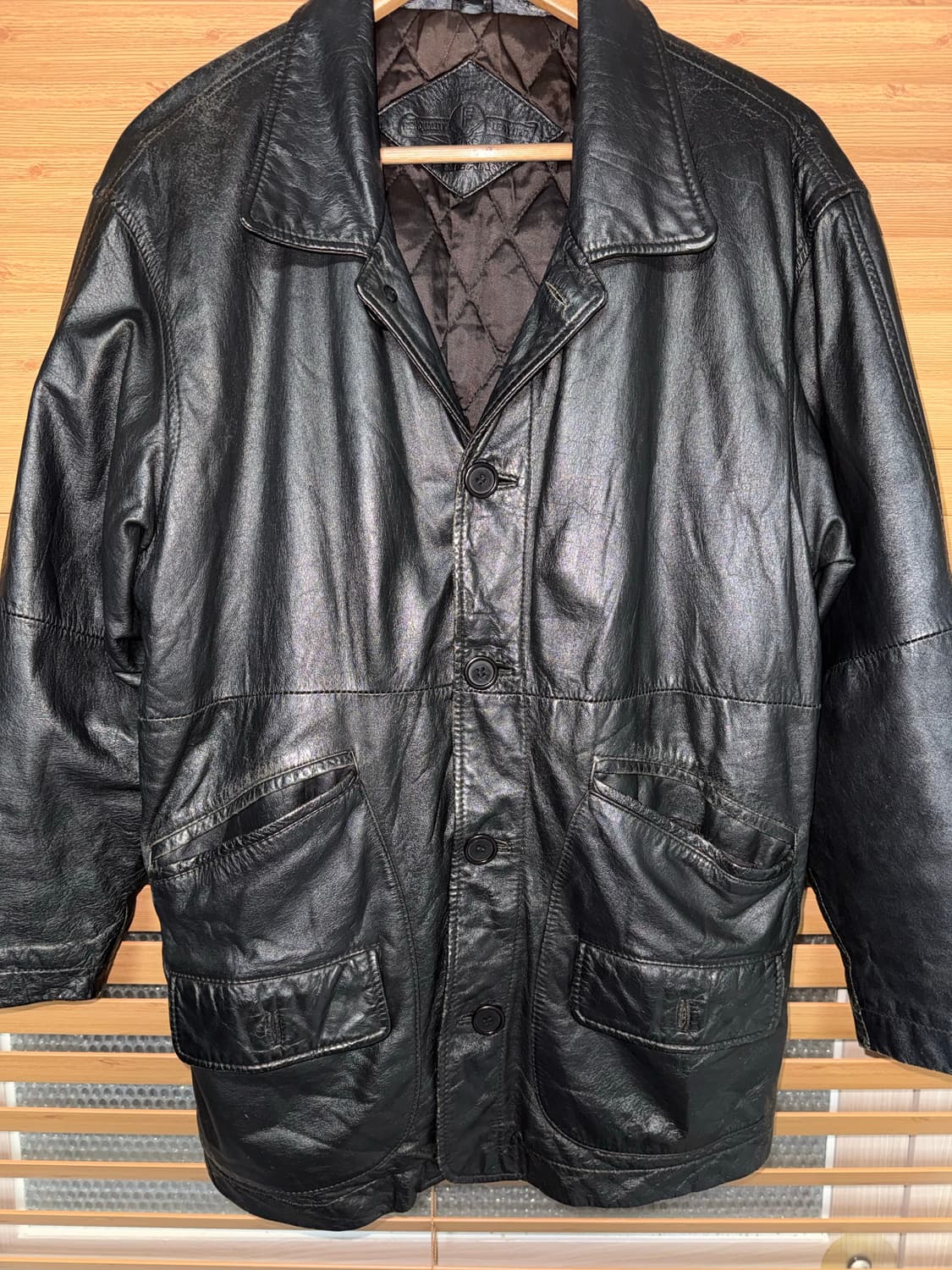 프릭스스토어 카우하이드 레더 카코트 상품이미지2