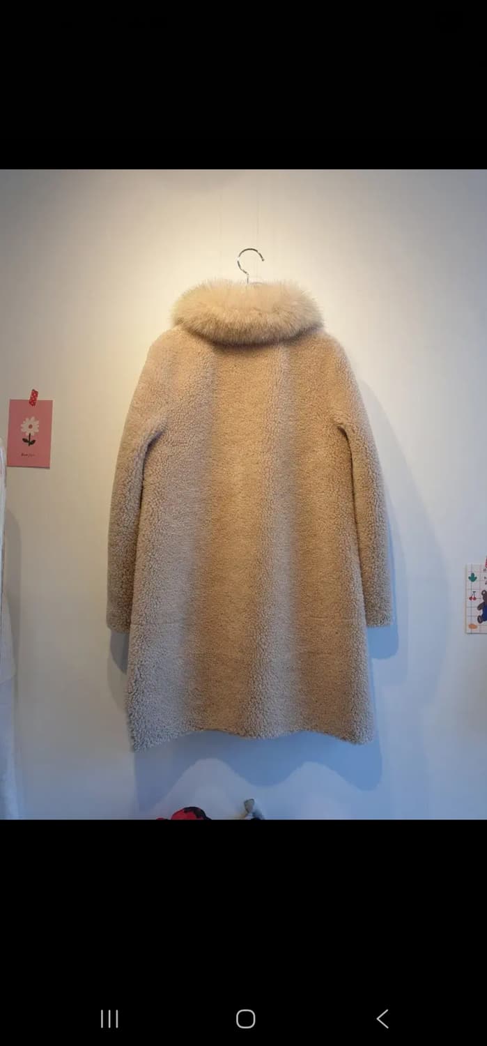 폭스퍼 양털 코트 상품이미지3