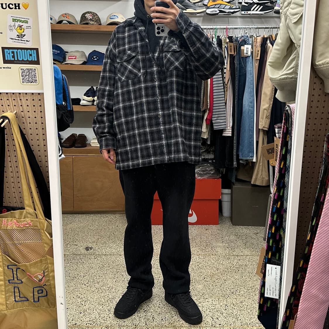 세인트존 헤비 플란넬 체크셔츠 상품이미지9