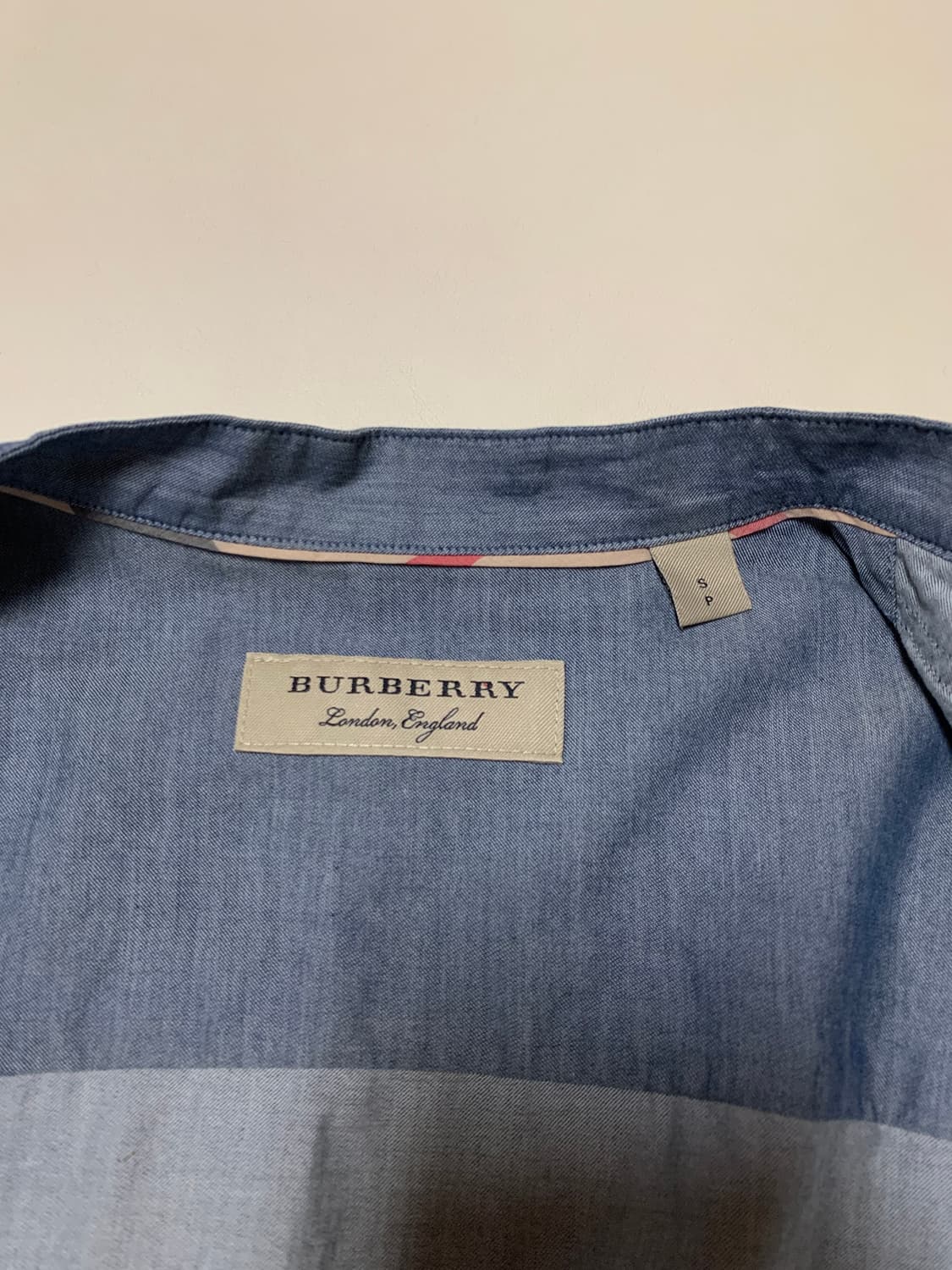 버버리 런던 벤플릿 셔츠 데님 블루 상품이미지3