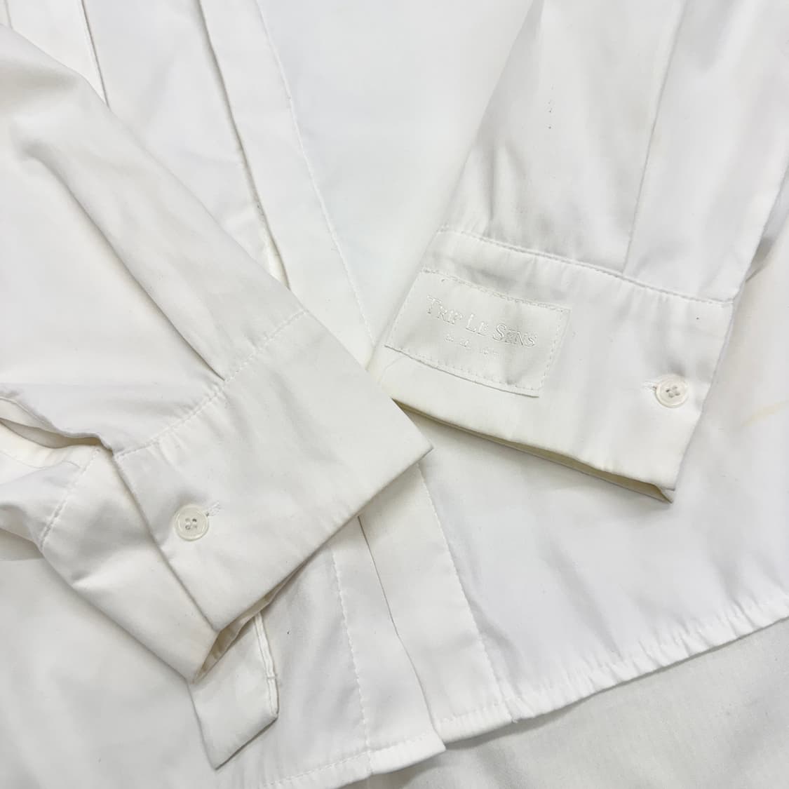 Trip le sens 미니멀 화이트 셔츠 상품이미지4