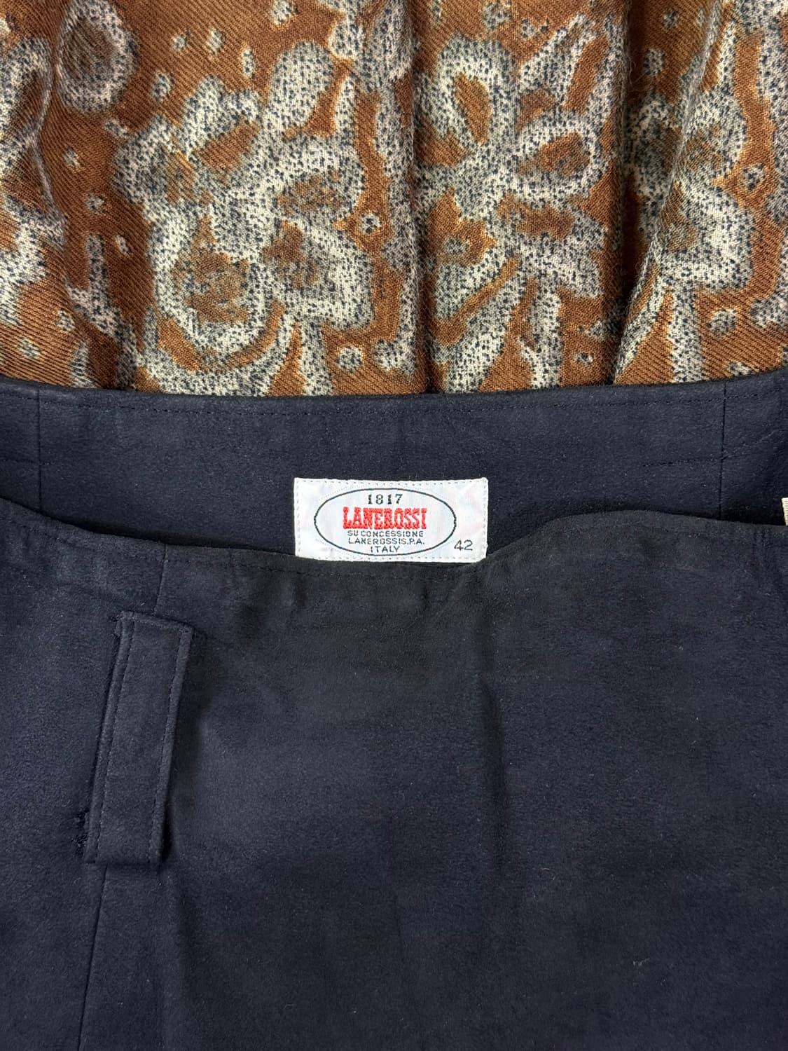 Lanerossi 웨스턴 무드 플라워 울 스커트 상품이미지7