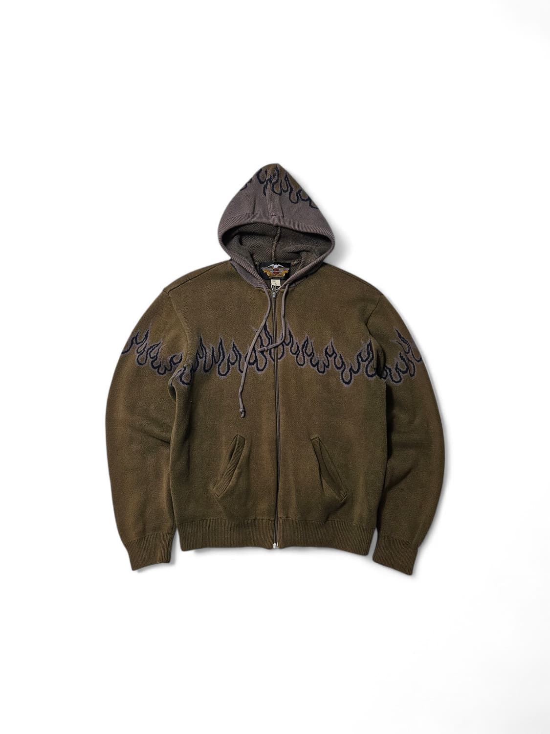 할리데이비슨 재팬 플레임 후드집업 L  상품이미지1