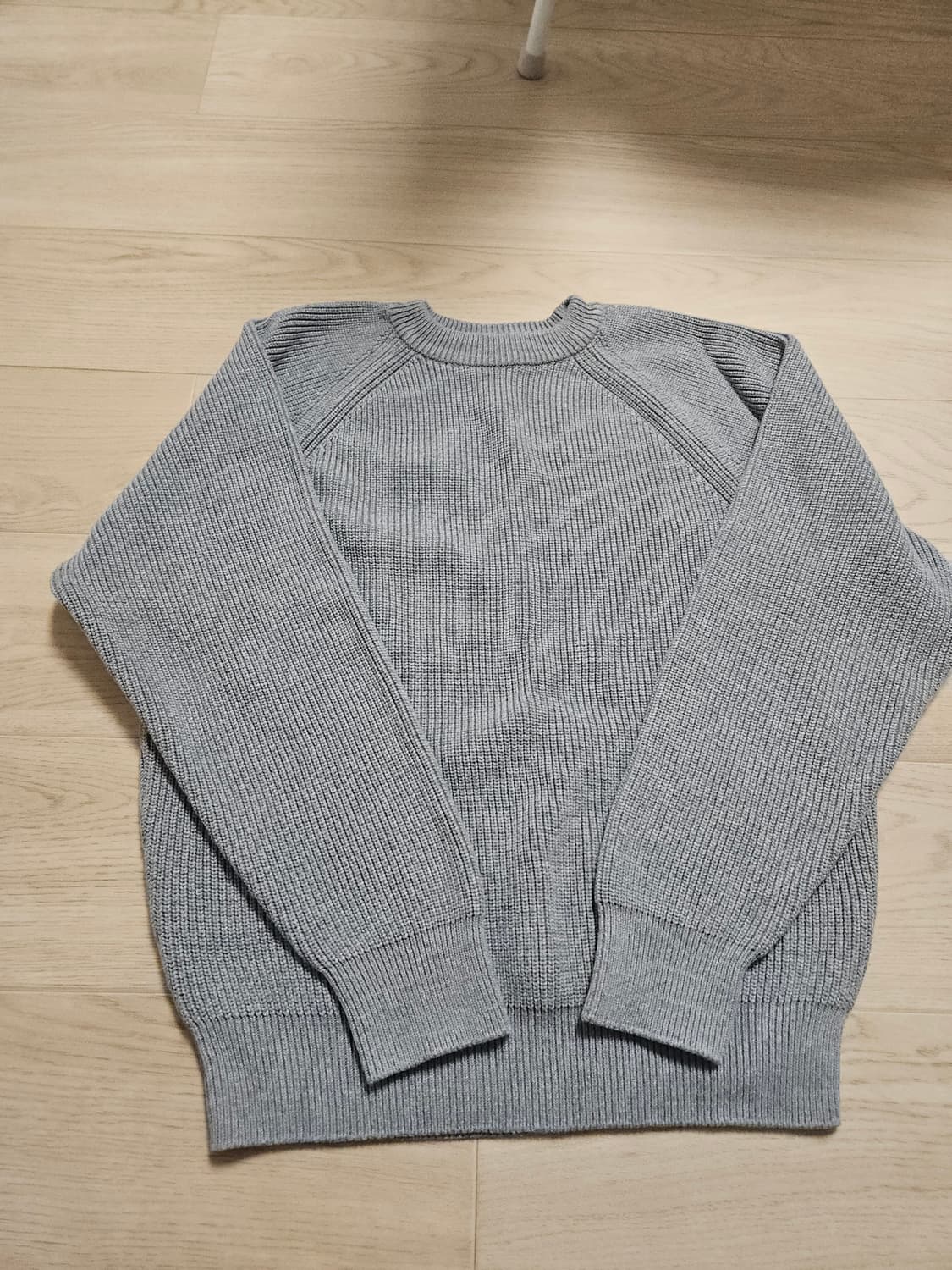 스테디에브리웨어 / 코튼 피셔맨 니트 멜란지 그레이 / 2 상품이미지1