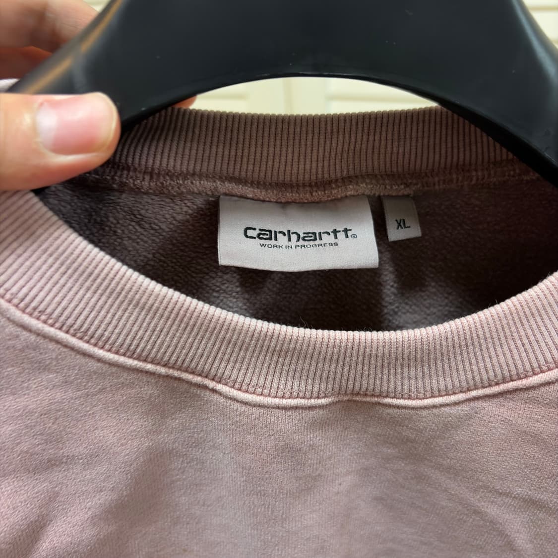 칼하트 피그먼트 핑크 맨투맨 스웨트 셔츠 상품이미지6