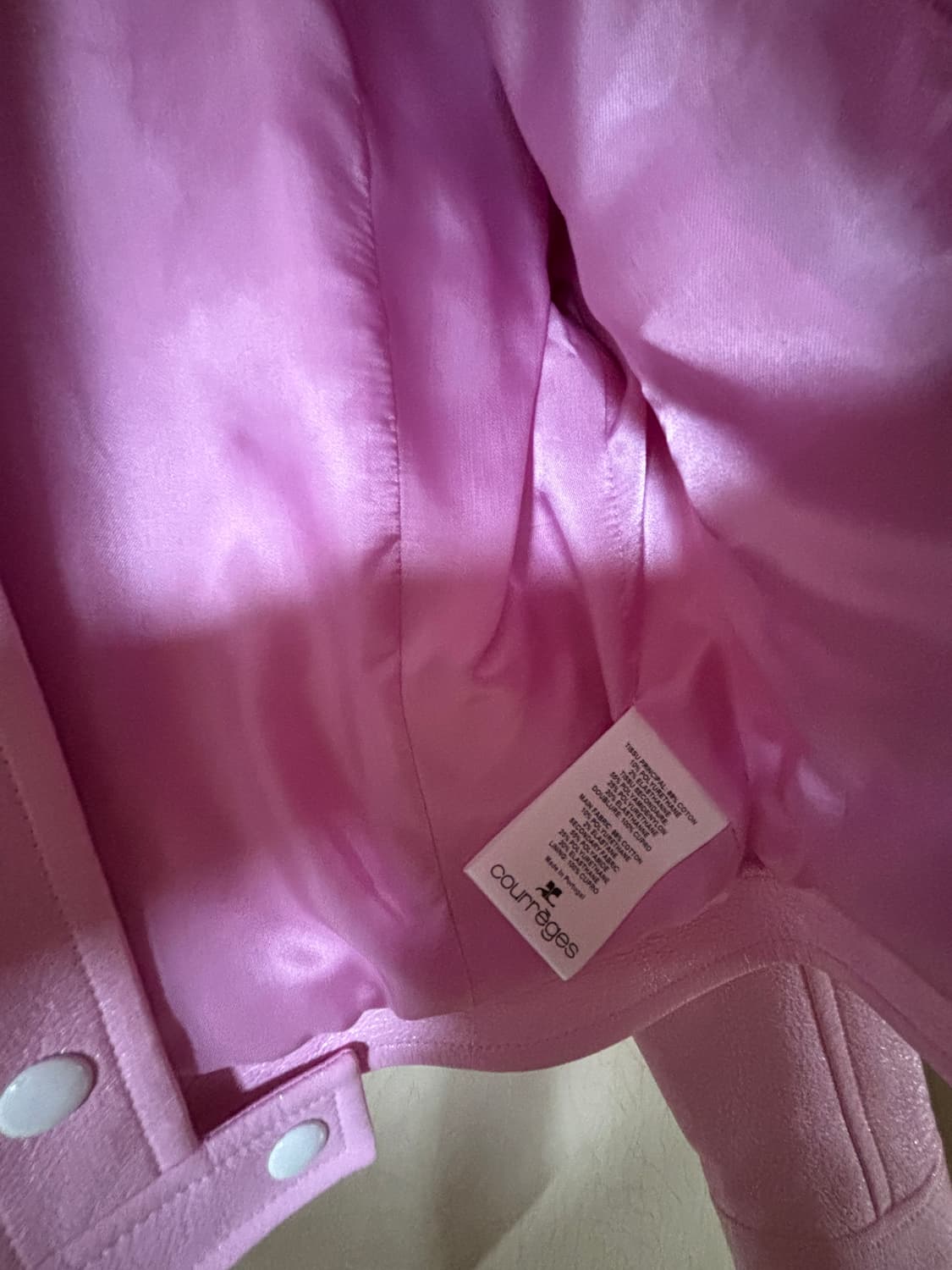 꾸레쥬 비닐 리에디션 재킷 로즈 상품이미지6