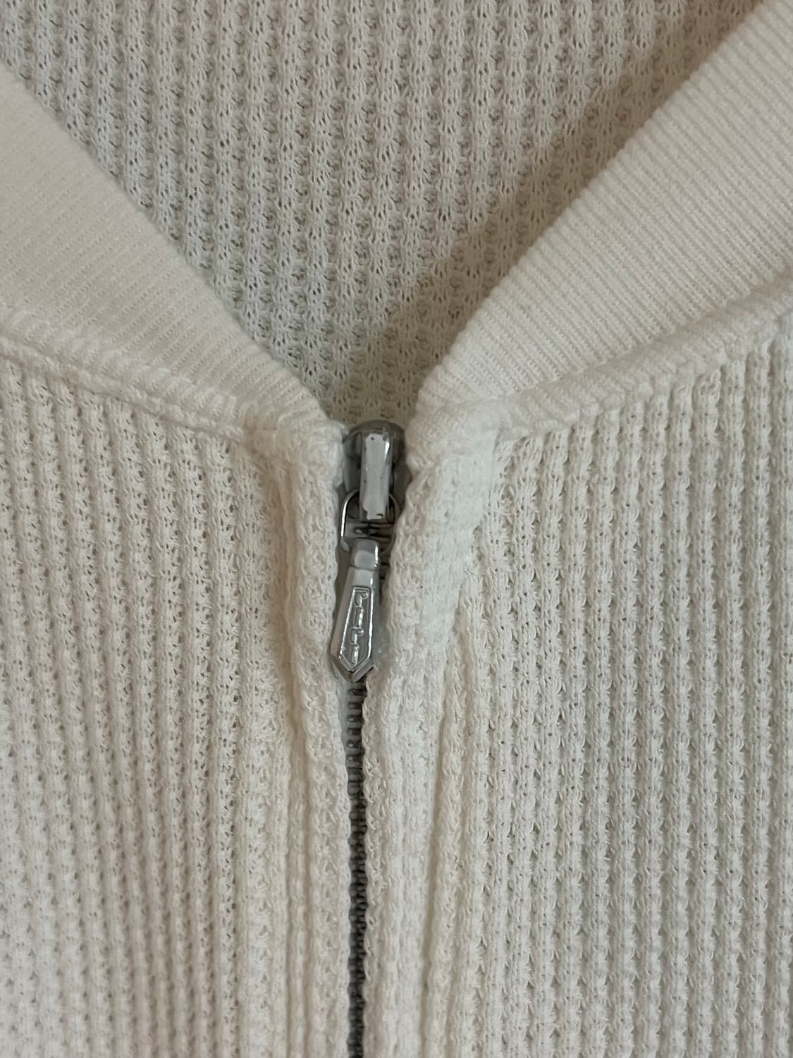 코모리 와플 화이트 집업 스웨트 2사이즈 상품이미지4