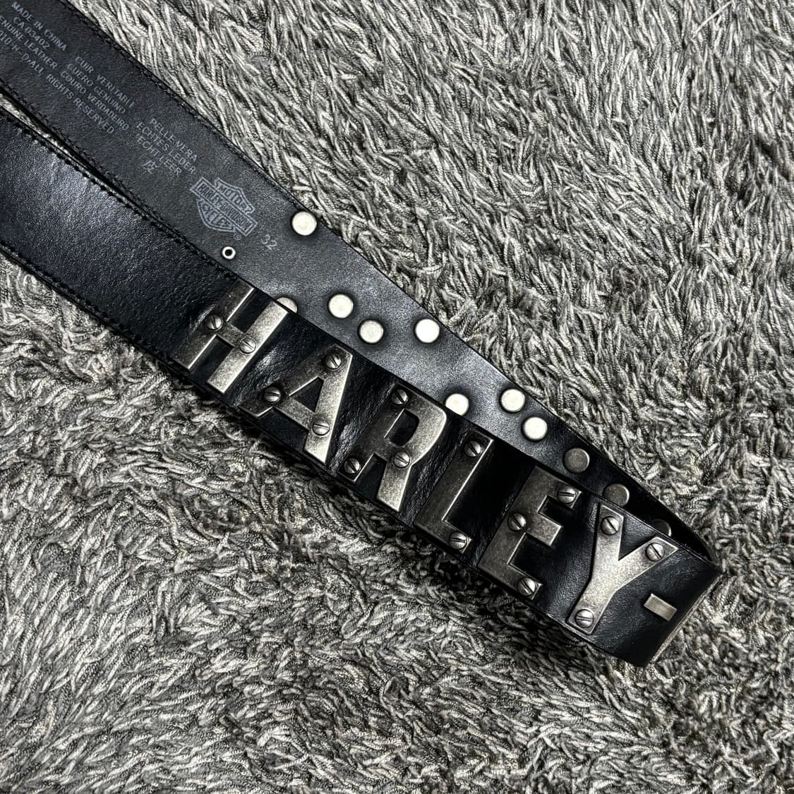 Harley Davidson Leather Belt 할리데이비슨 레더벨트 상품이미지4