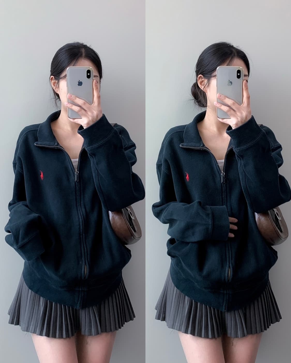 폴로 니트 집업 상품이미지1