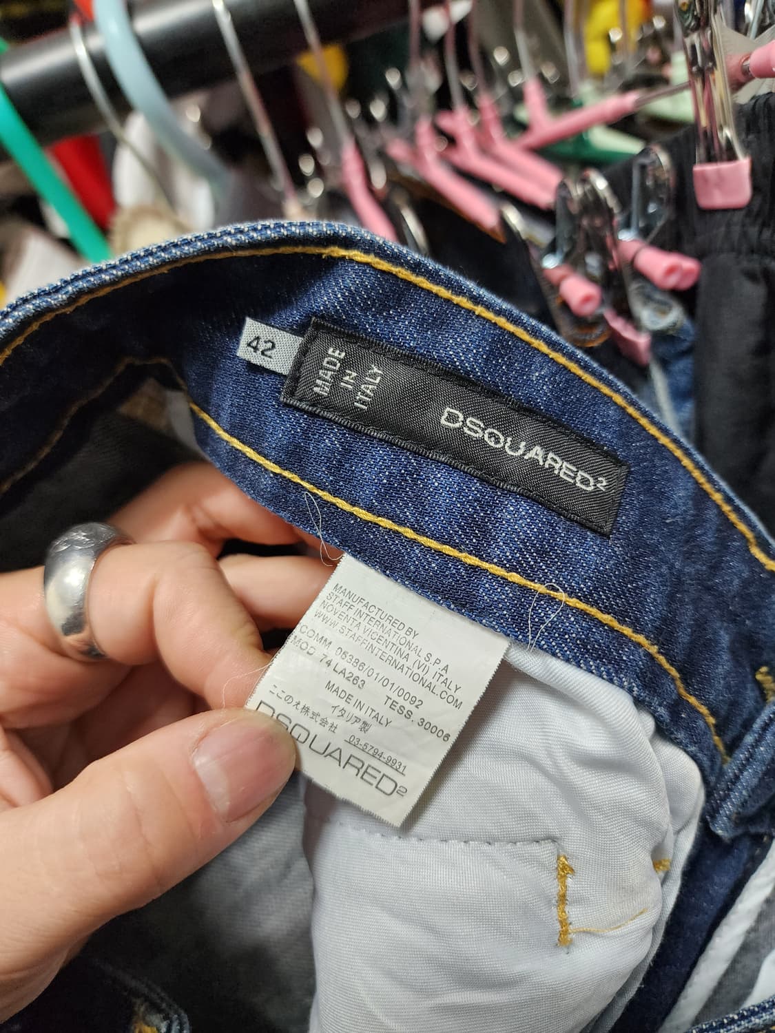 디스퀘어드2 지퍼 콜마이너 데미지 워싱 청바지 상품이미지7