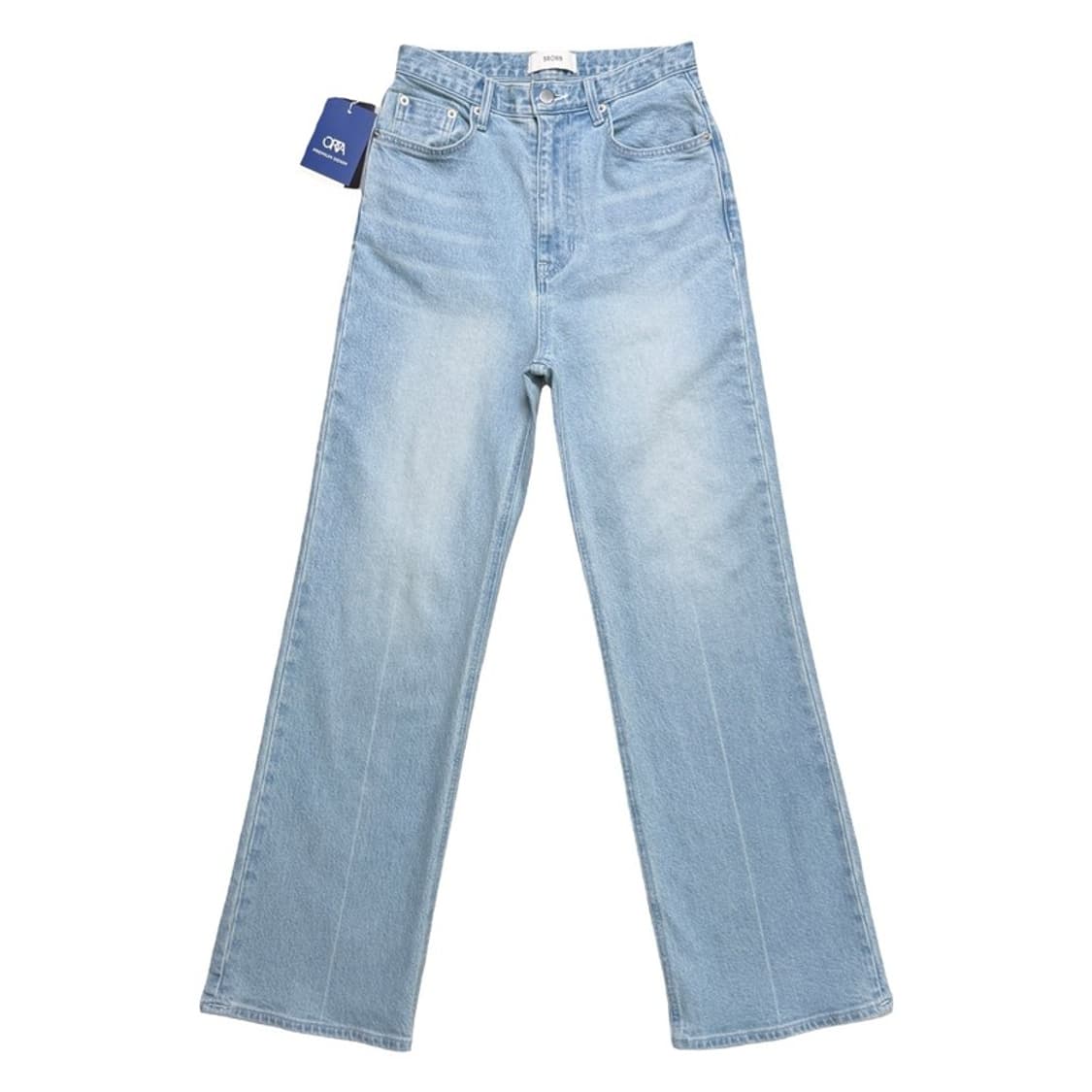 새상품 브론 25SS 프리미엄 오르타 588 데님 팬츠 연청 S 상품이미지1