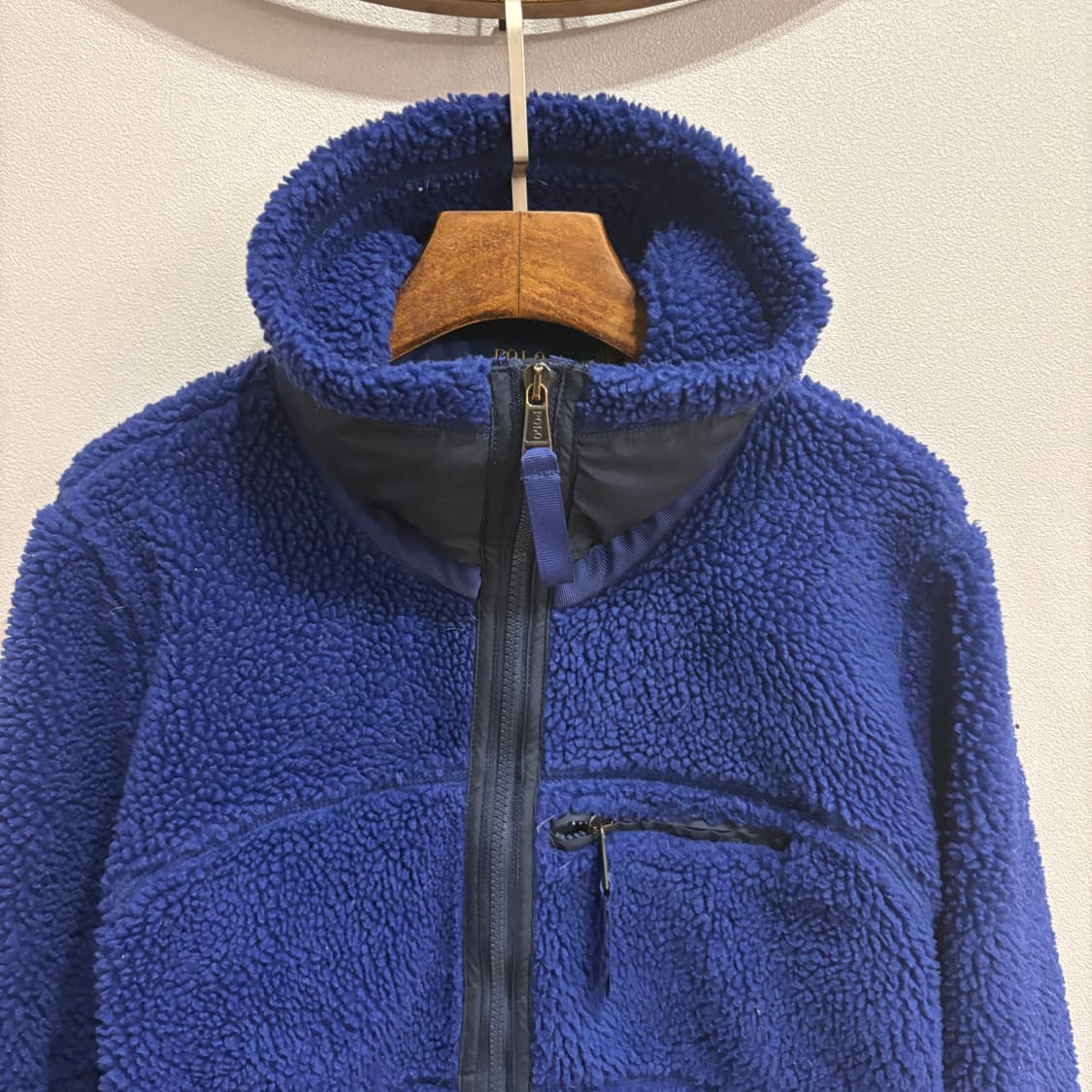 폴로 랄프로렌 블루 후리스 집업 M 상품이미지2