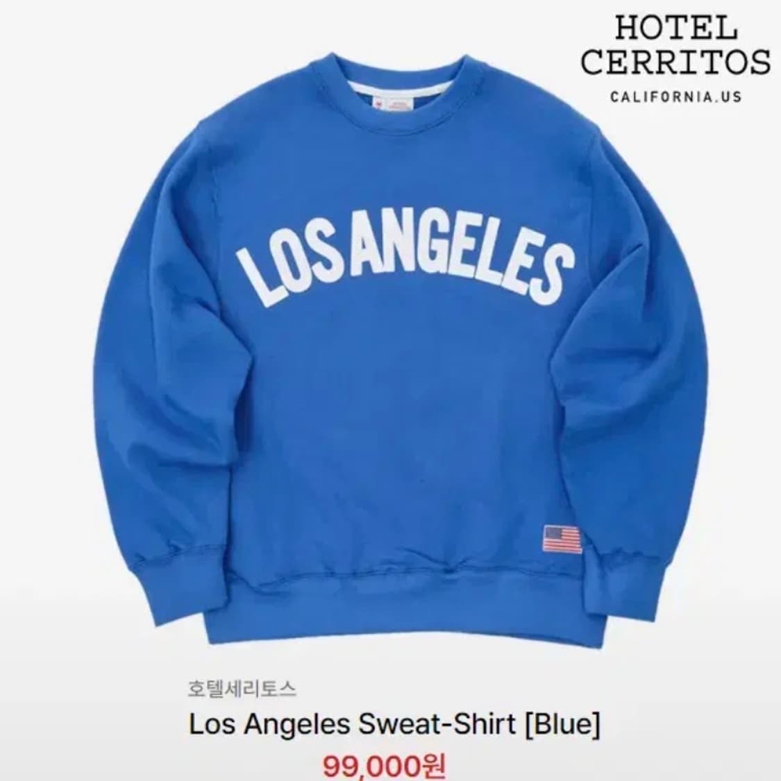 [정품] 호텔세리토스 로스앤젤레스 오버핏 맨투맨 2사이즈(새제품) 상품이미지2