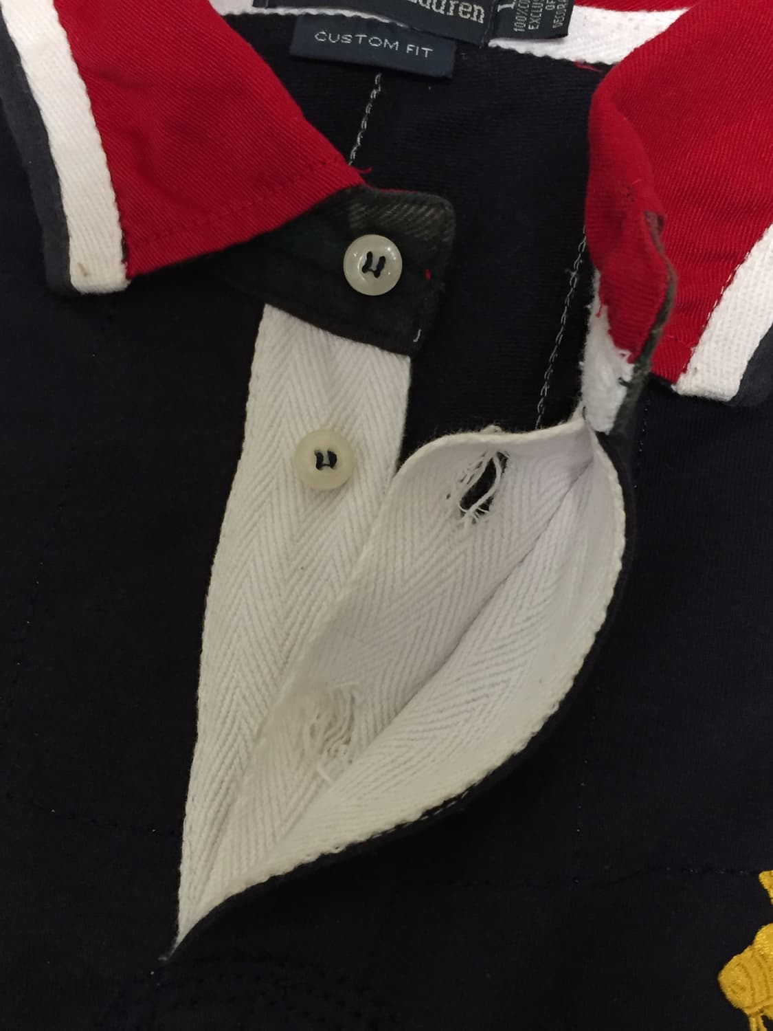 폴로 랄프로렌 빅포니 네이비 금장 럭비티 L 상품이미지3