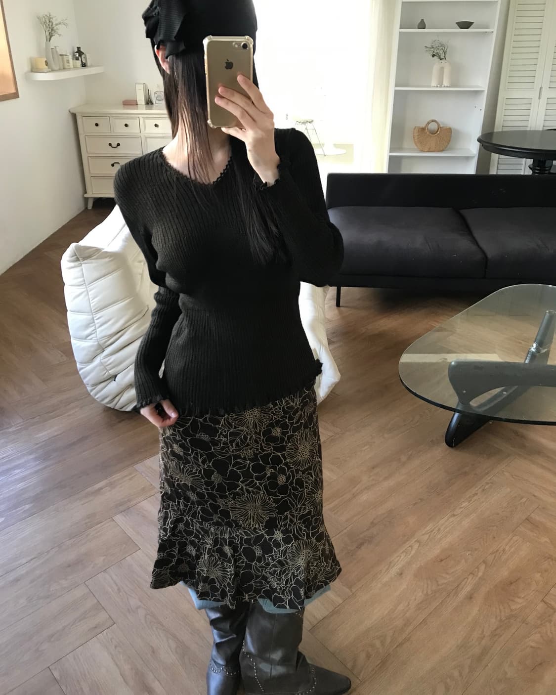 vintage pattern skirt 상품이미지8