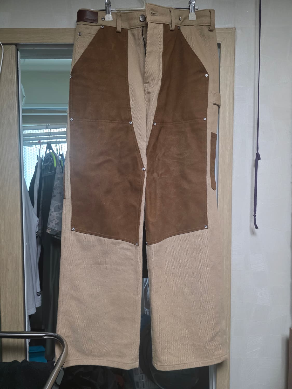 앤더슨벨 스웨이드 패치 와이드 팬츠(M) 상품이미지6