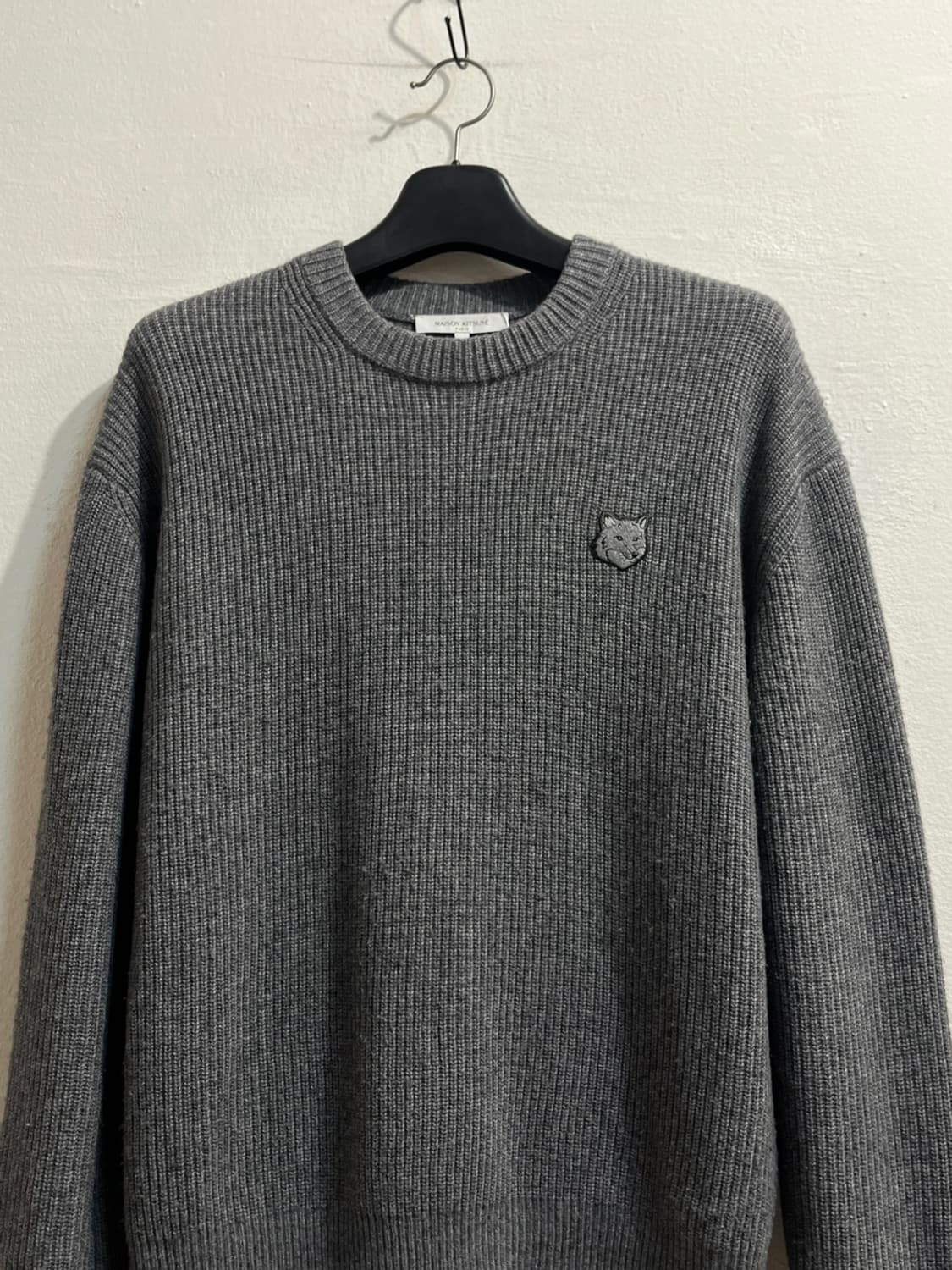 메종 키츠네 폭스 헤드 패치 니트 상품이미지2