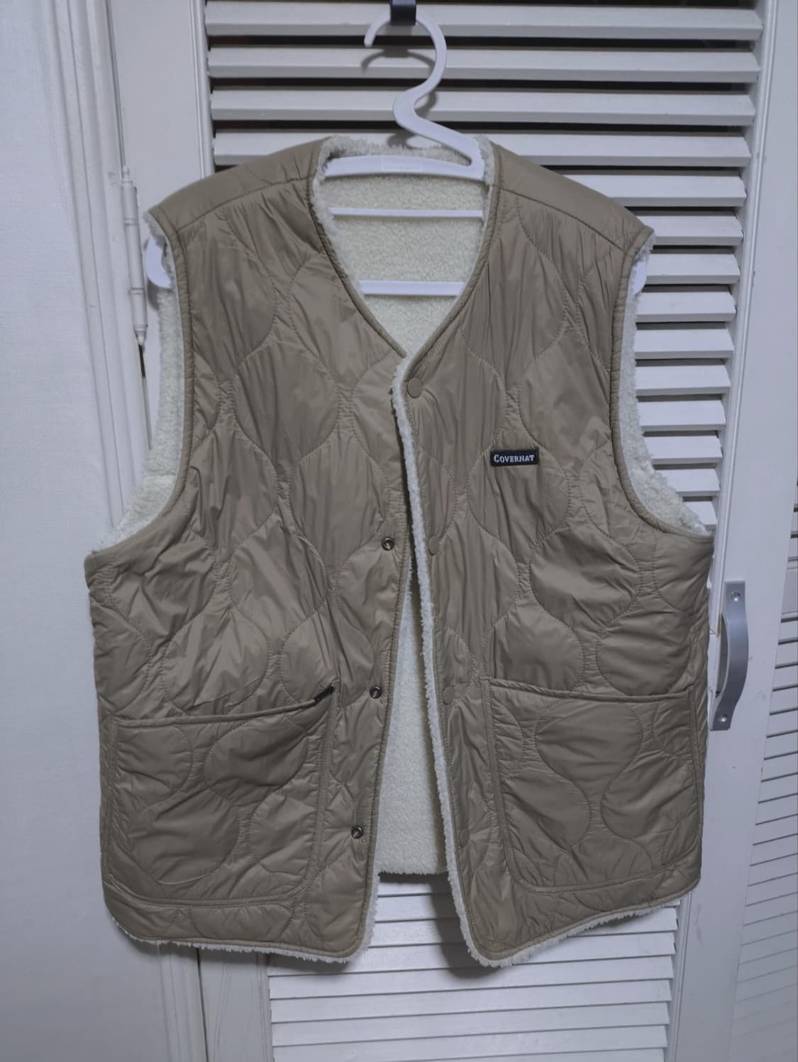 커버낫 리버시블 양털 패딩 조끼 상품이미지2