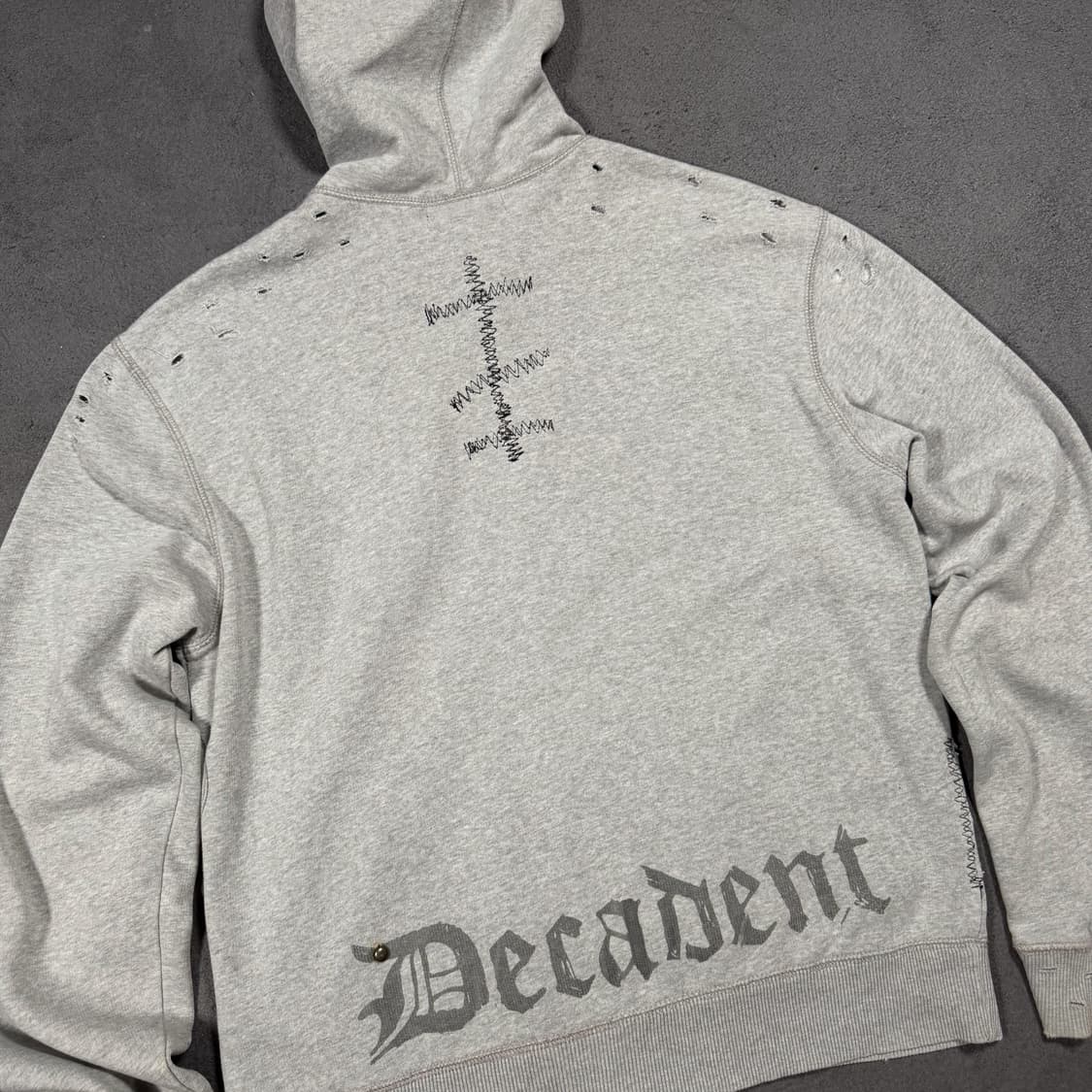 켈빈 클라인 y2k 디스트레드 그런지 후드집업 상품이미지6