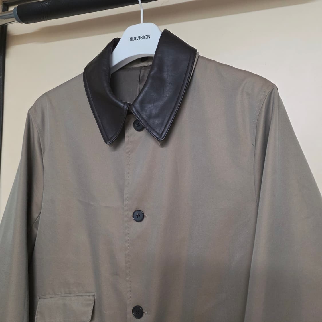 [M] 이얼즈어고 디테쳐블 카라 맥코트 베이지 상품이미지3