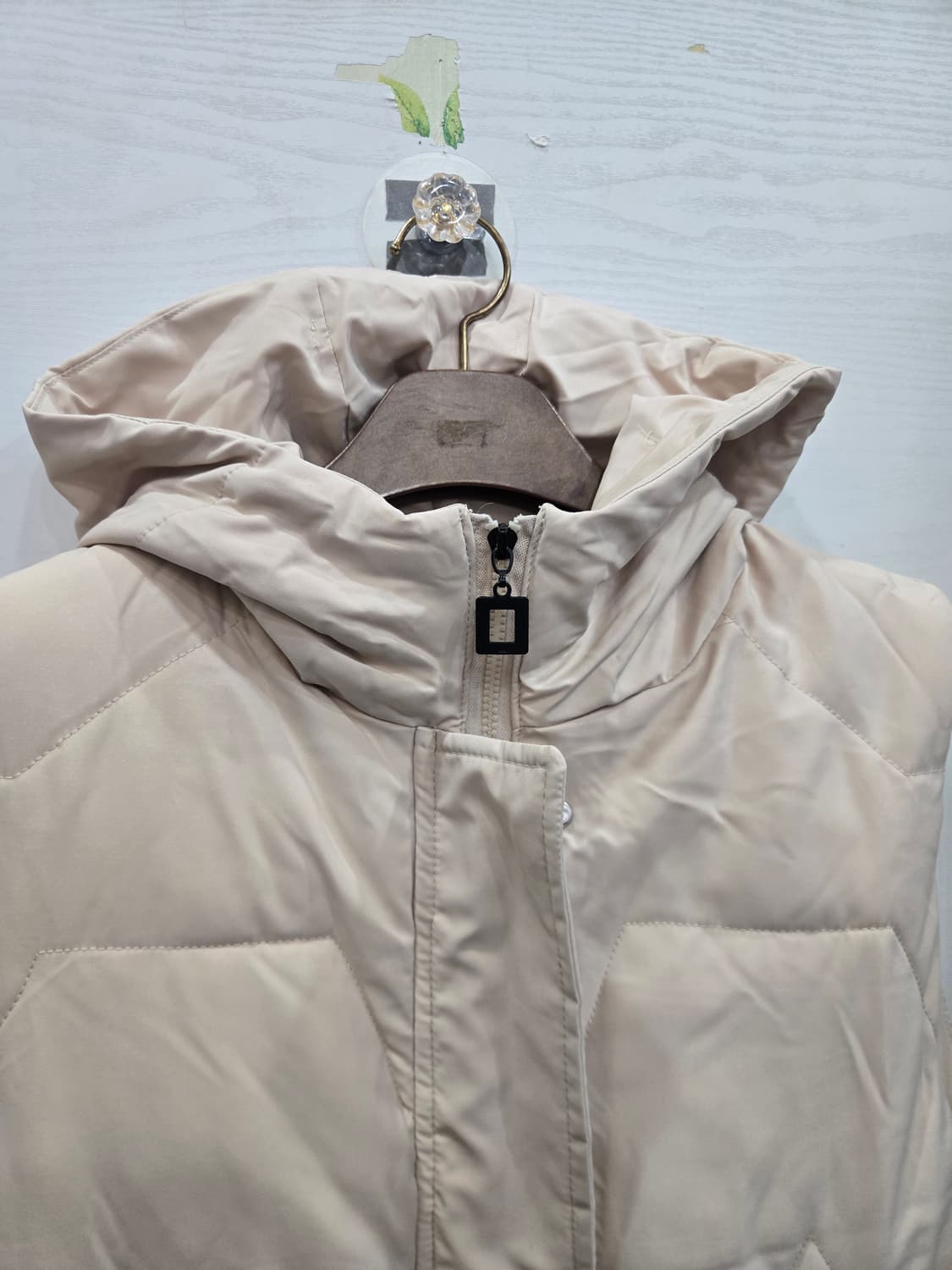 FREE사이즈)) 여성 롱 후드 패딩 조끼! 짱 따뜻하고 이뻐요!~ 상품이미지2