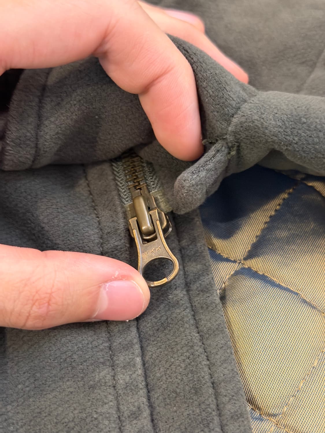 90s 미쏘니 스포츠 아카이브 더플코트 올리브 상품이미지3