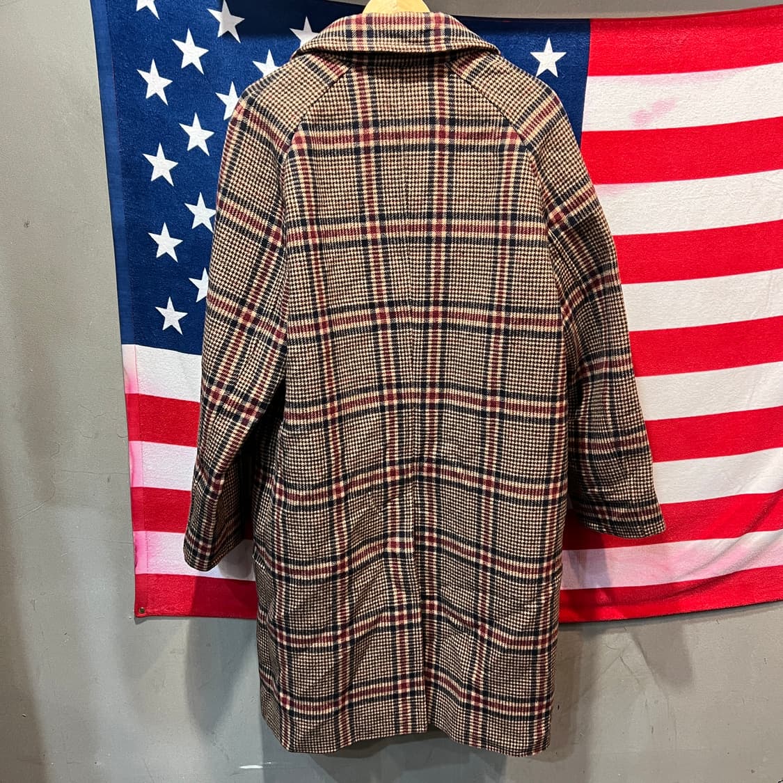 ESFAI 체크 롱 코트 상품이미지2