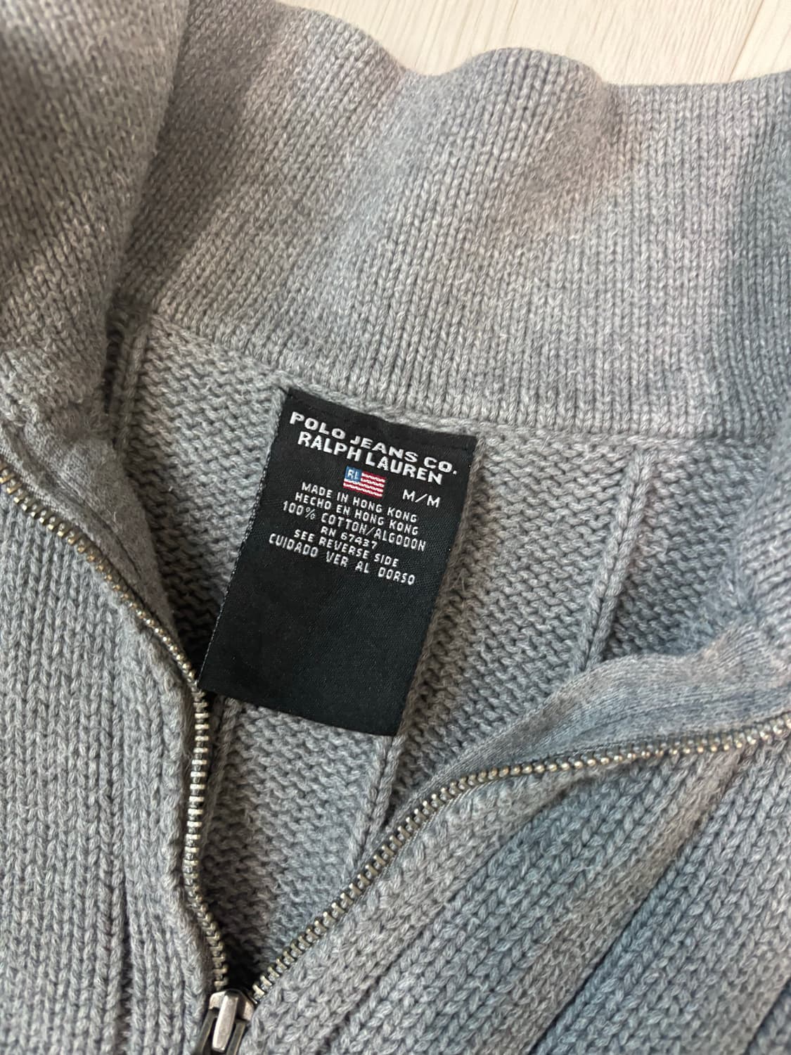 폴로 하프집업 니트 상품이미지2