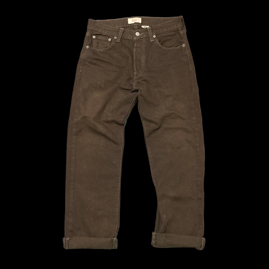 LEVI'S 리바이스 501 브라운 데님 팬츠 상품이미지1